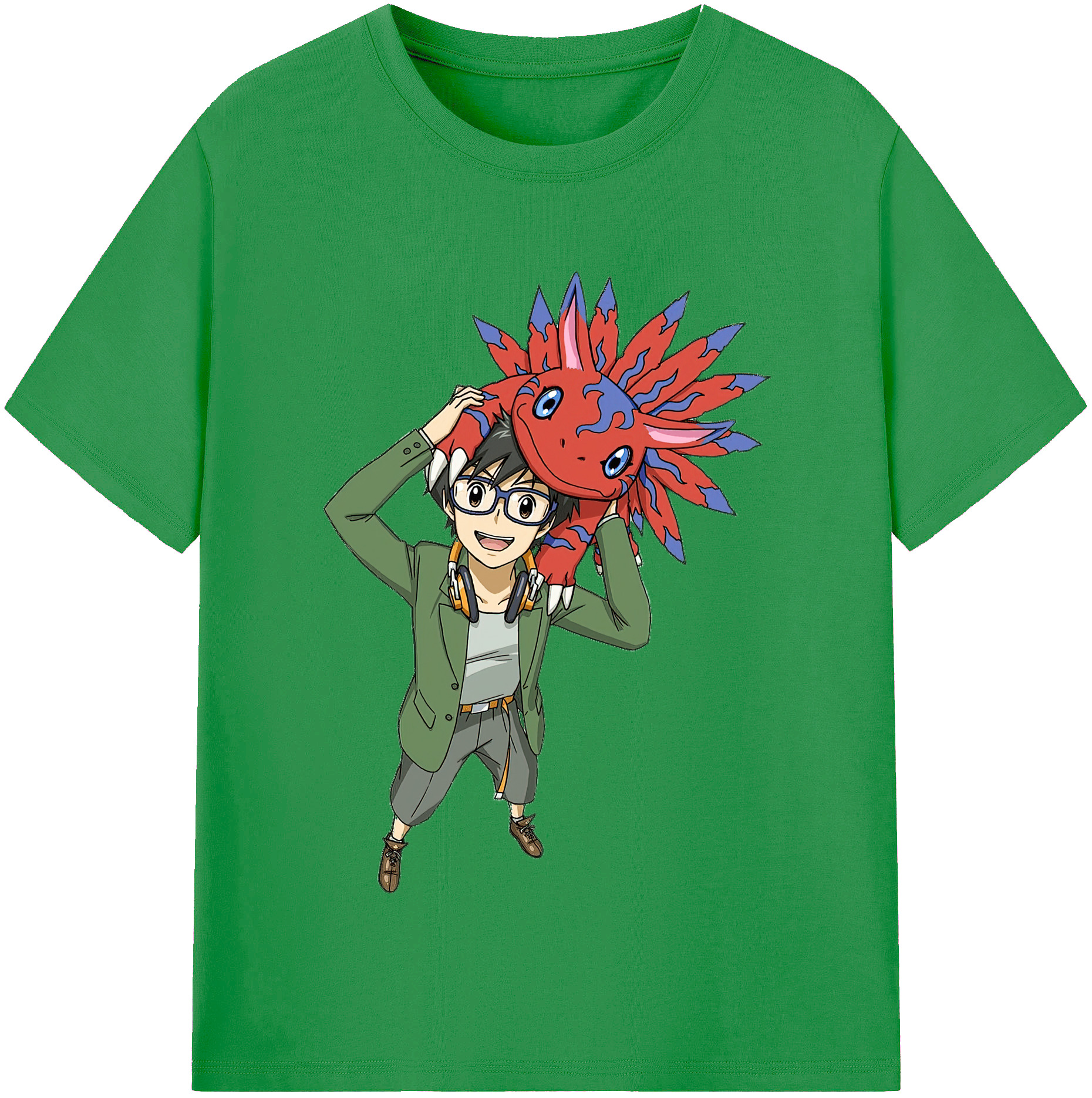 （画像用） Digimon デジタルモンスター/デジモン レディースカジュアルプリントTシャツ（綿100％）