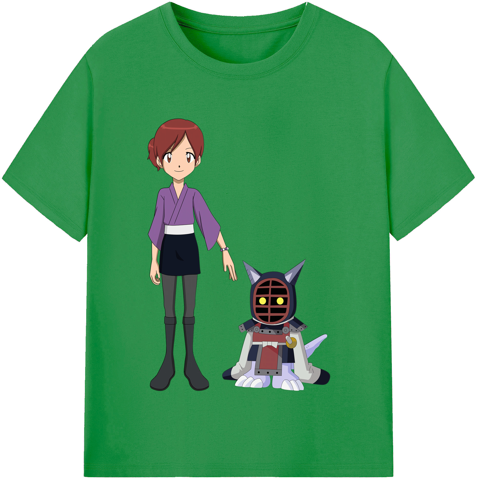 （画像用） Digimon デジタルモンスター/デジモン レディースカジュアルプリントTシャツ（綿100％）