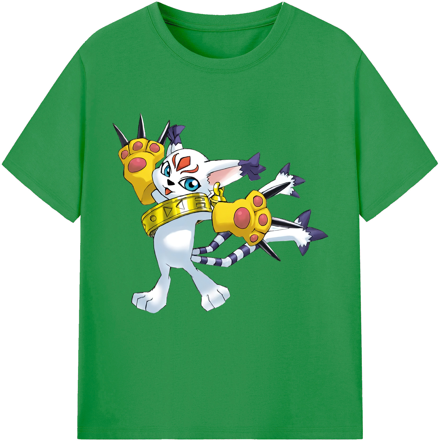 （画像用） Digimon デジタルモンスター/デジモン レディースカジュアルプリントTシャツ（綿100％）