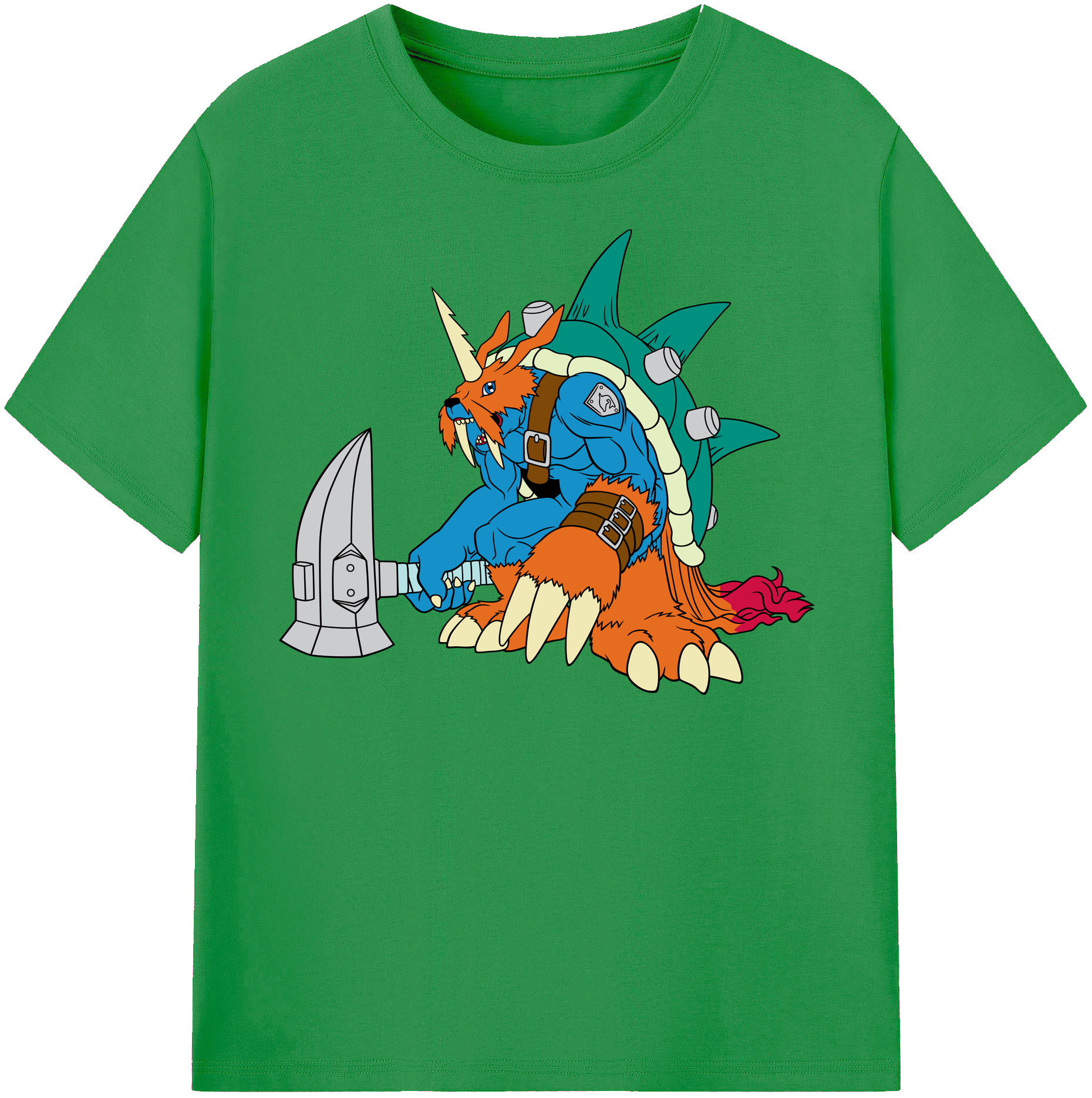 （画像用） Digimon デジタルモンスター/デジモン レディースカジュアルプリントTシャツ（綿100％）