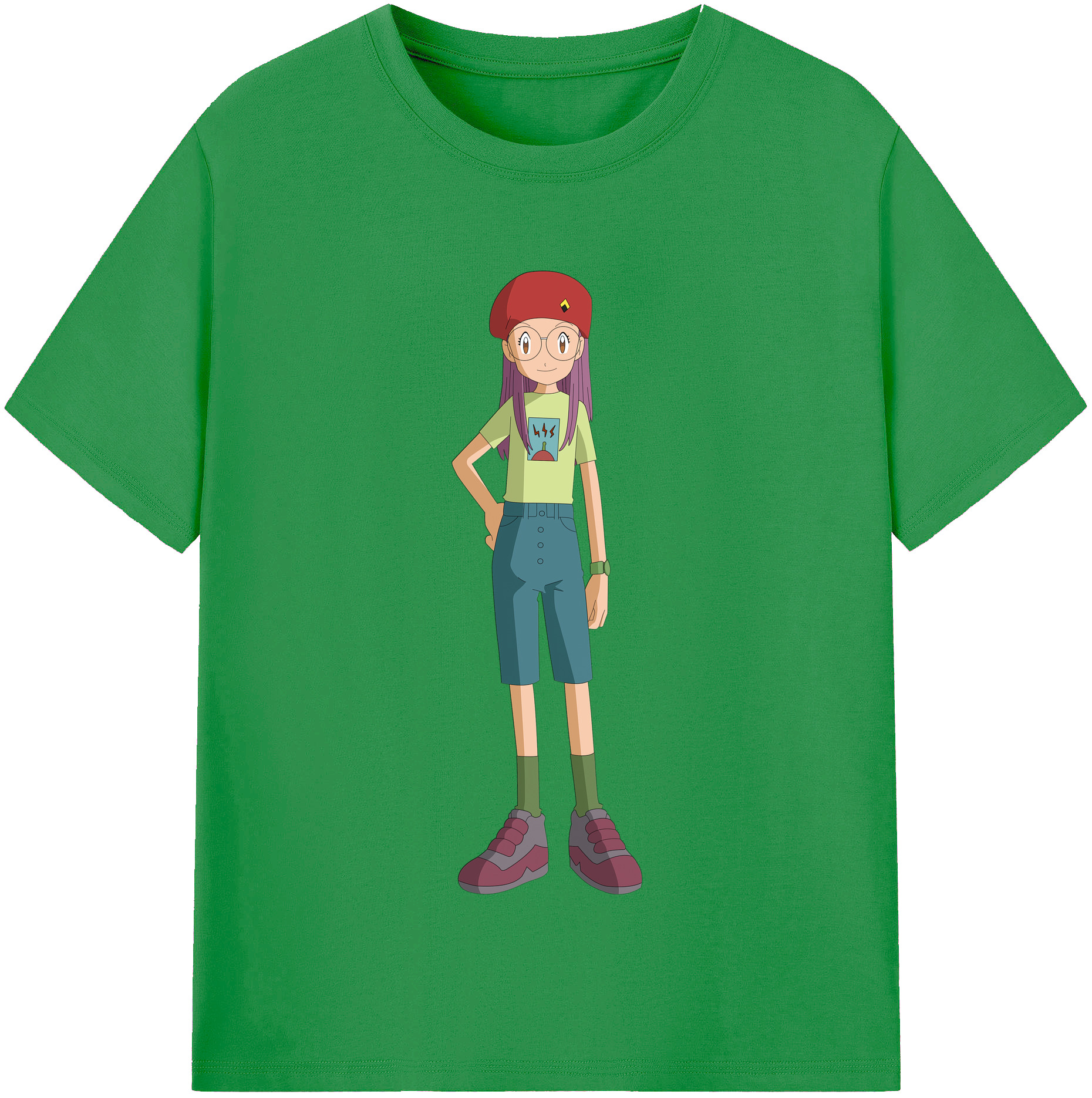 （画像用） Digimon デジタルモンスター/デジモン レディースカジュアルプリントTシャツ（綿100％）