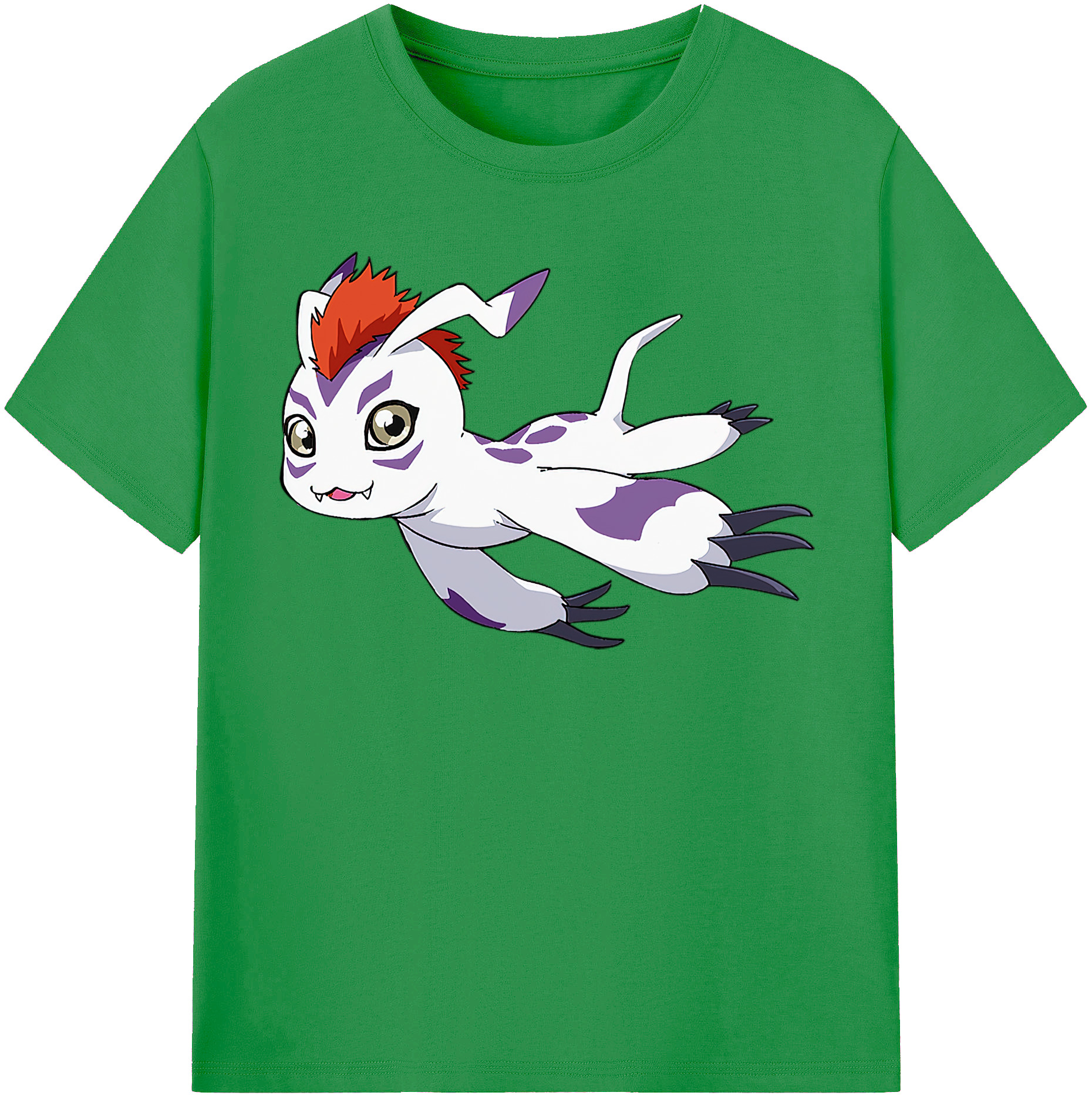 （画像用） Digimon デジタルモンスター/デジモン レディースカジュアルプリントTシャツ（綿100％）