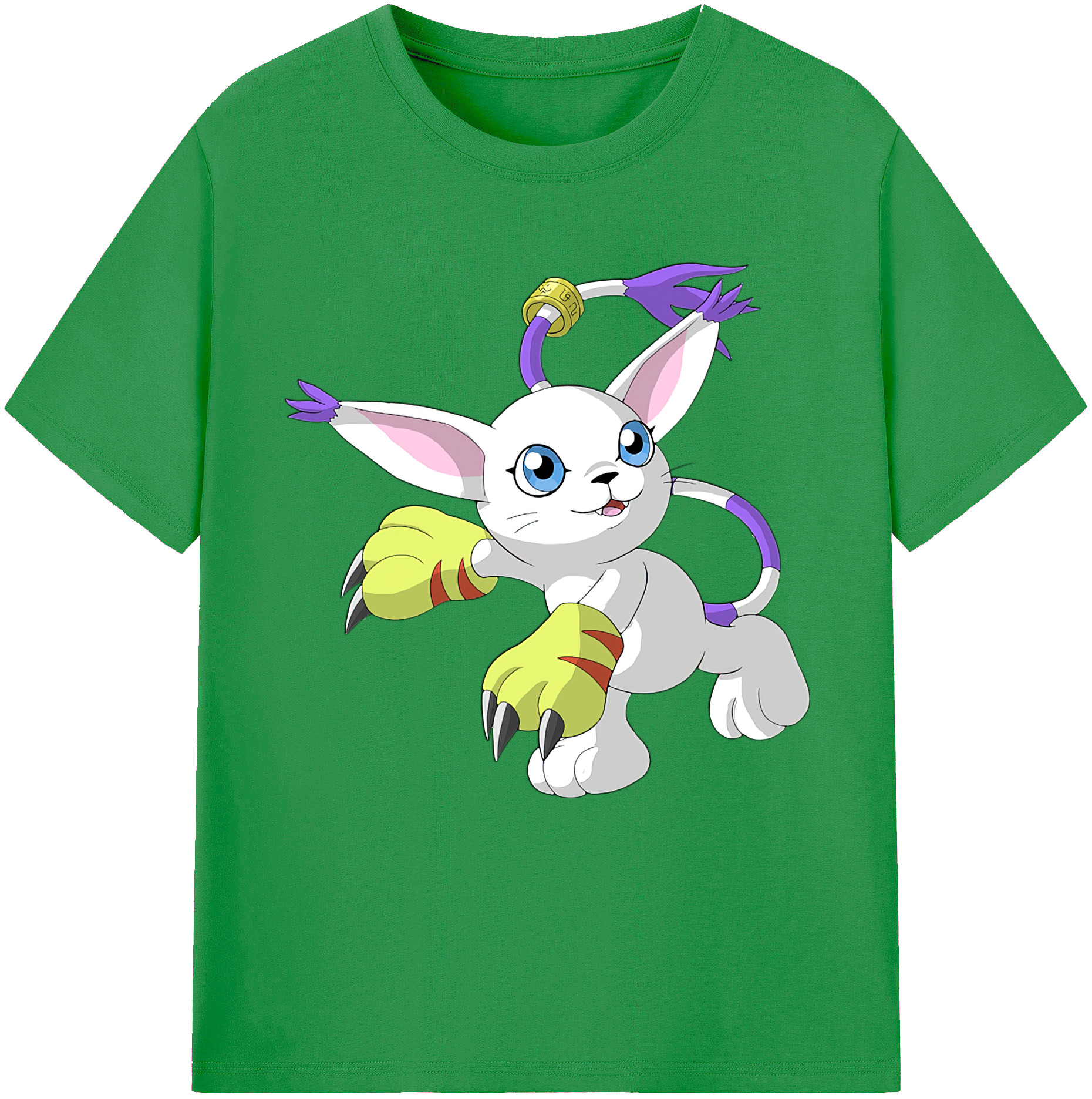 （画像用） Digimon デジタルモンスター/デジモン レディースカジュアルプリントTシャツ（綿100％）