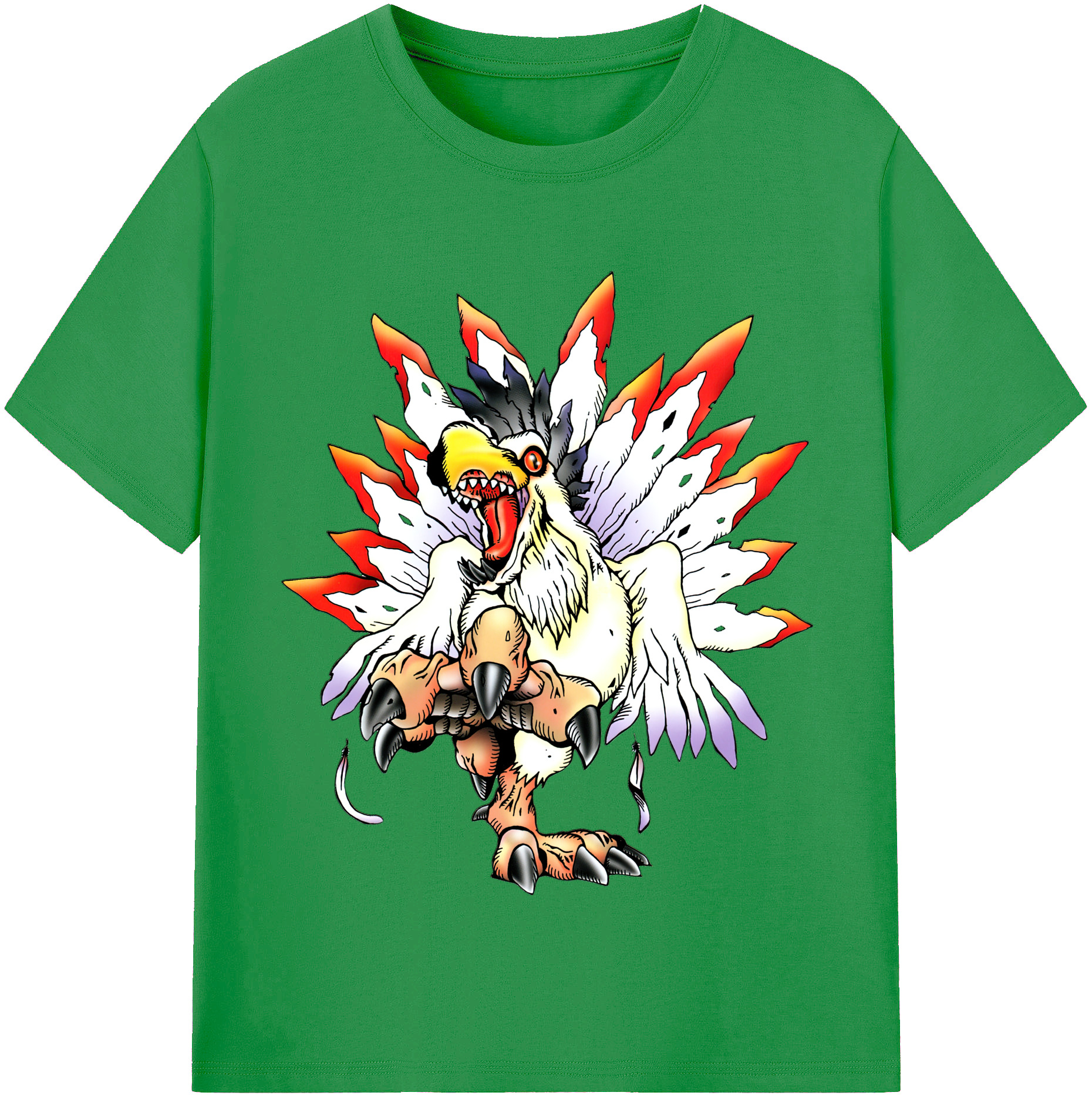 （画像用） Digimon デジタルモンスター/デジモン レディースカジュアルプリントTシャツ（綿100％）