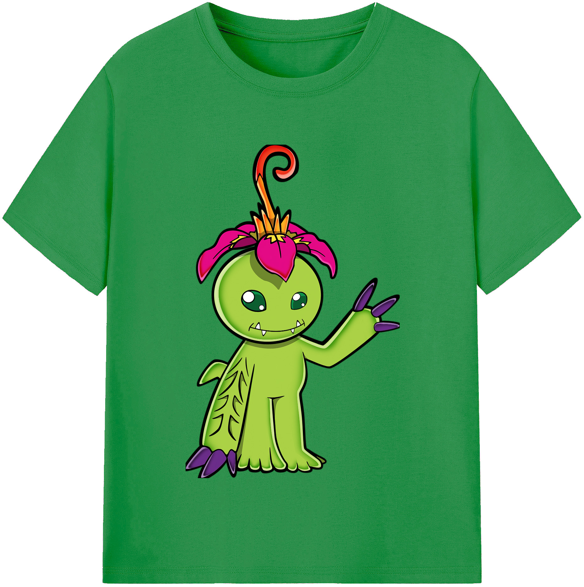 （画像用） Digimon デジタルモンスター/デジモン レディースカジュアルプリントTシャツ（綿100％）
