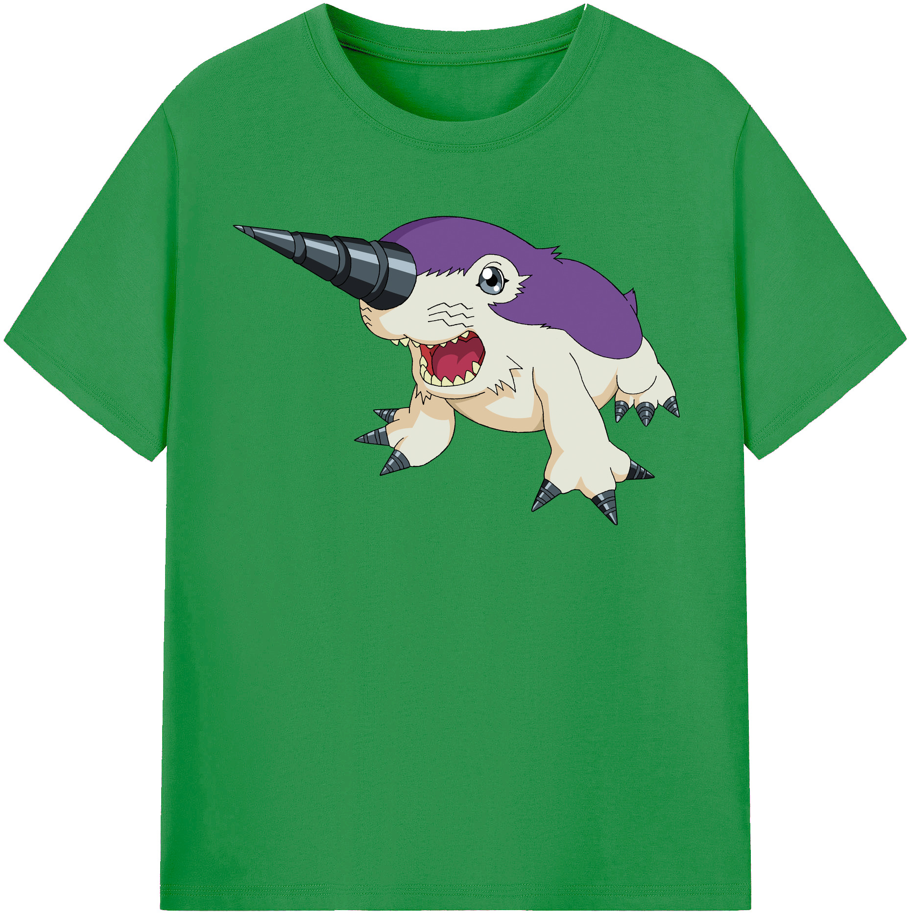 （画像用） Digimon デジタルモンスター/デジモン レディースカジュアルプリントTシャツ（綿100％）