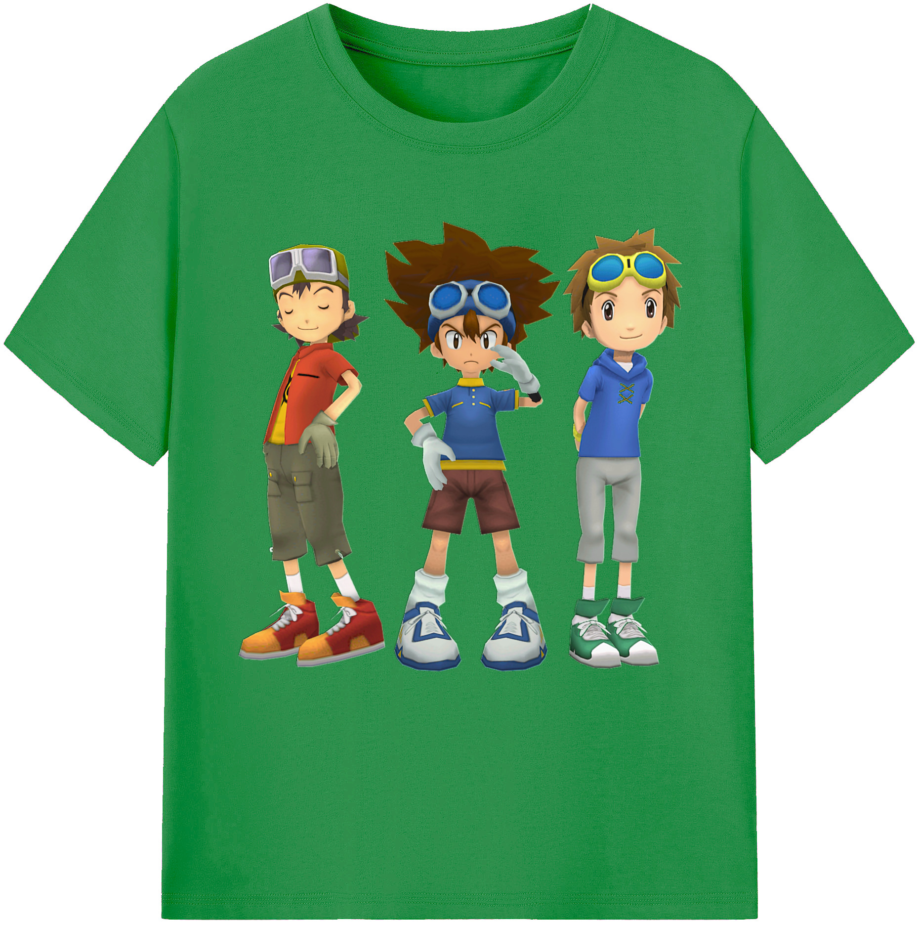 （画像用） Digimon デジタルモンスター/デジモン レディースカジュアルプリントTシャツ（綿100％）