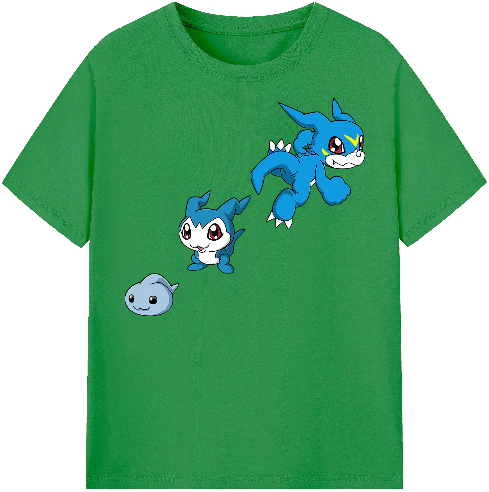 （画像用） Digimon デジタルモンスター/デジモン レディースカジュアルプリントTシャツ（綿100％）