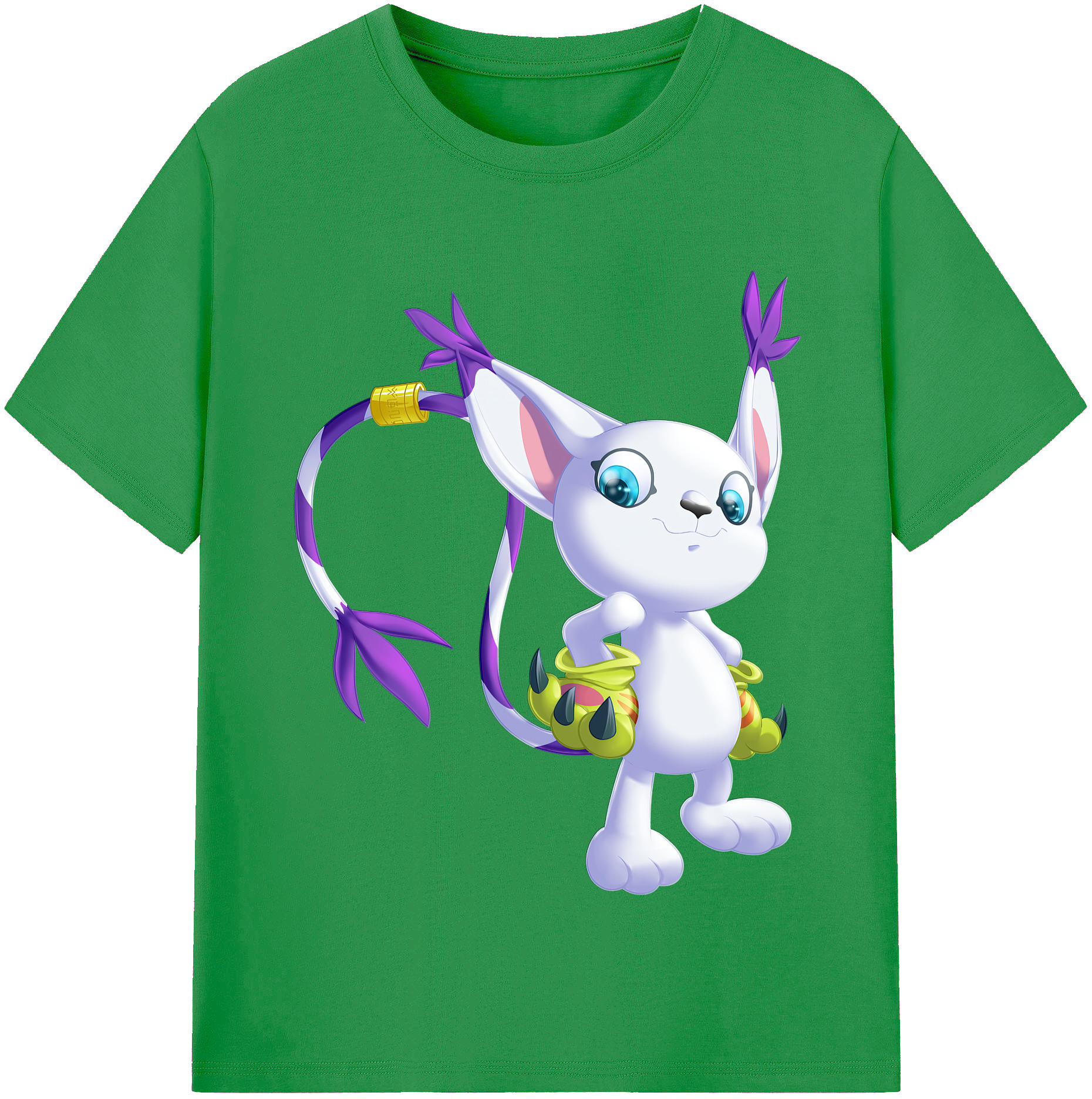 （画像用） Digimon デジタルモンスター/デジモン レディースカジュアルプリントTシャツ（綿100％）