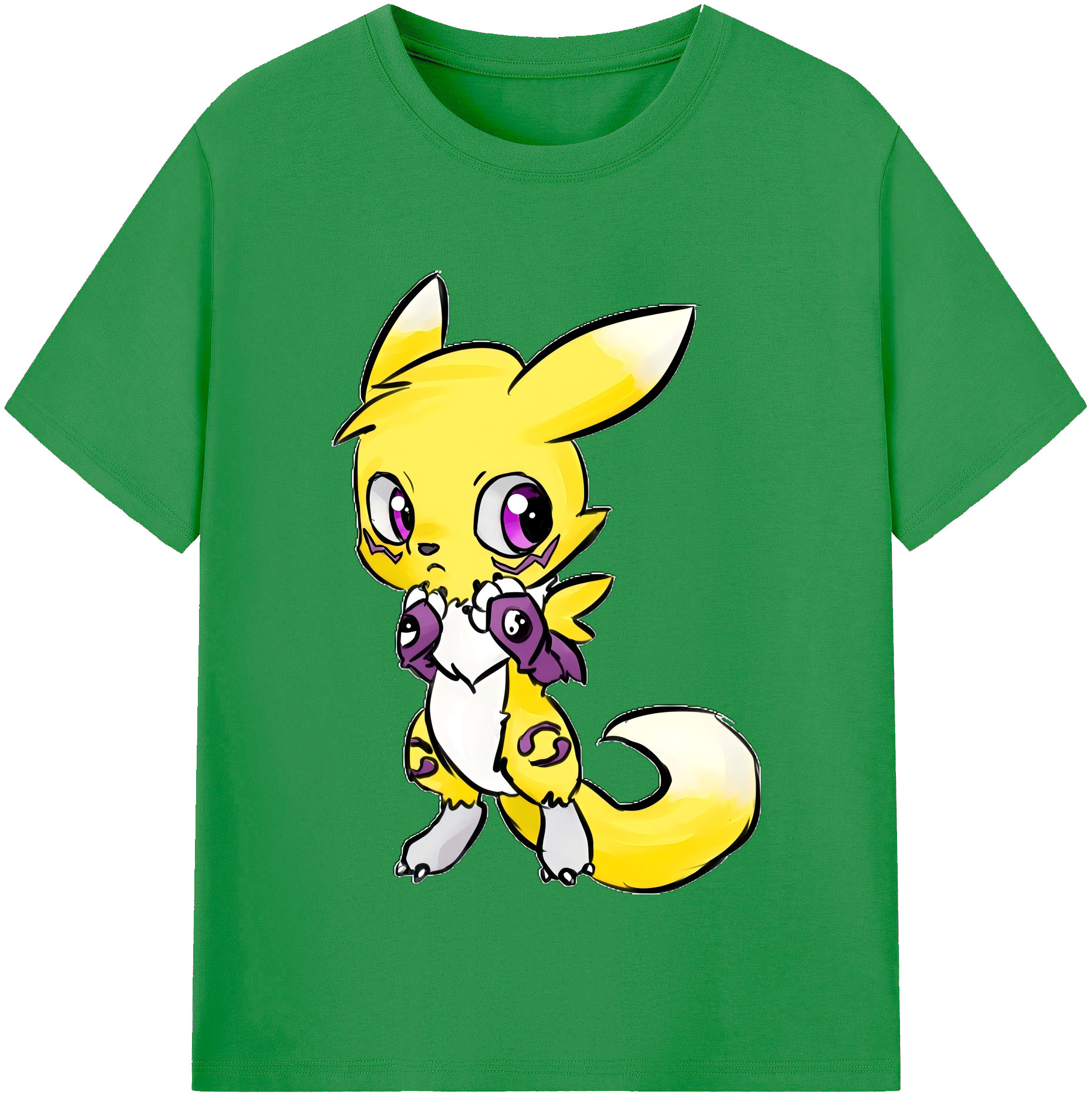 （画像用） Digimon デジタルモンスター/デジモン レディースカジュアルプリントTシャツ（綿100％）