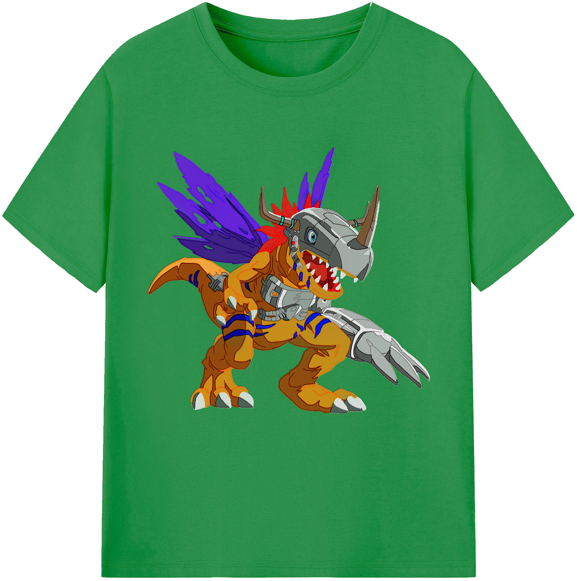 （画像用） Digimon デジタルモンスター/デジモン レディースカジュアルプリントTシャツ（綿100％）
