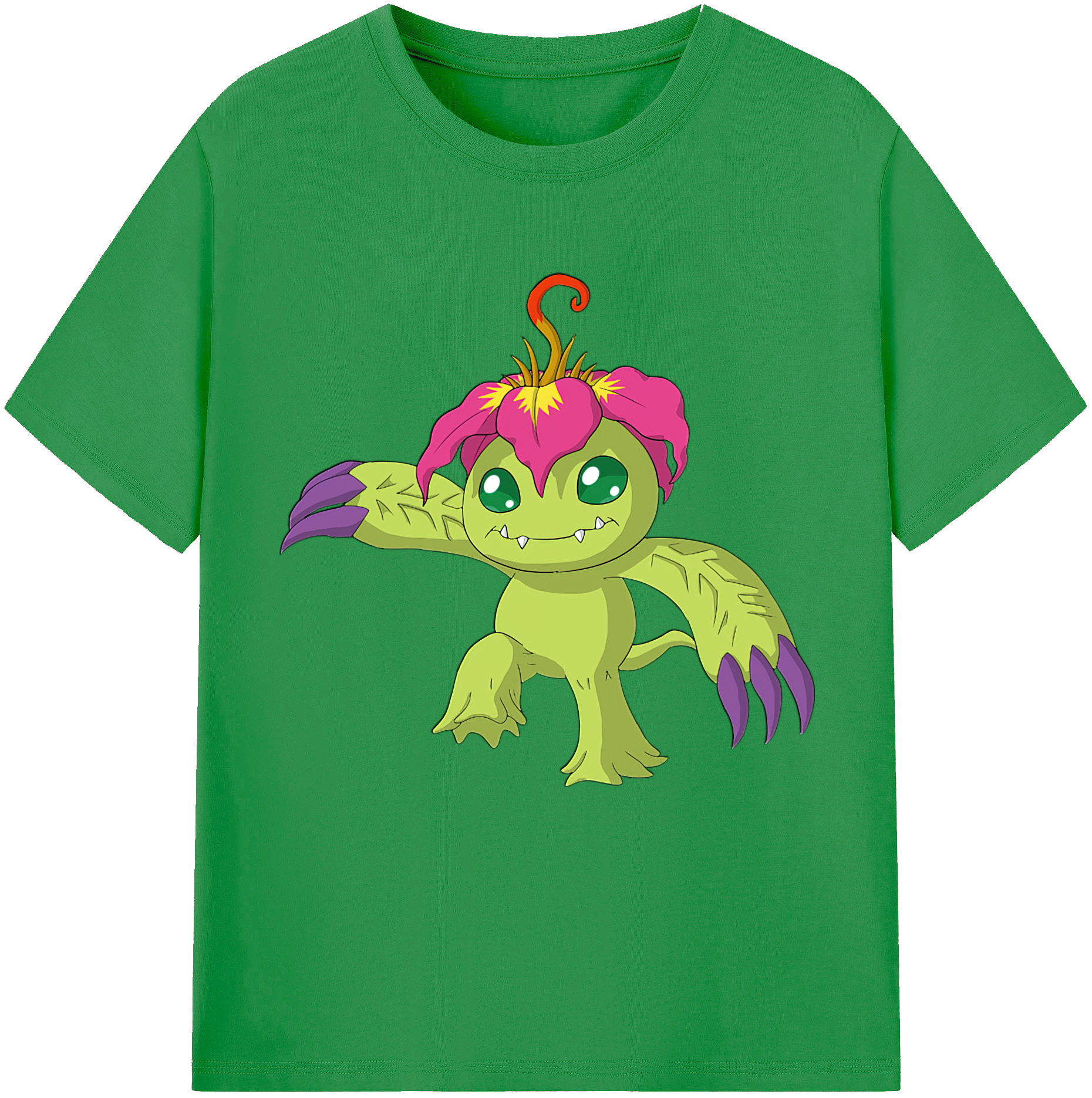 （画像用） Digimon デジタルモンスター/デジモン レディースカジュアルプリントTシャツ（綿100％）