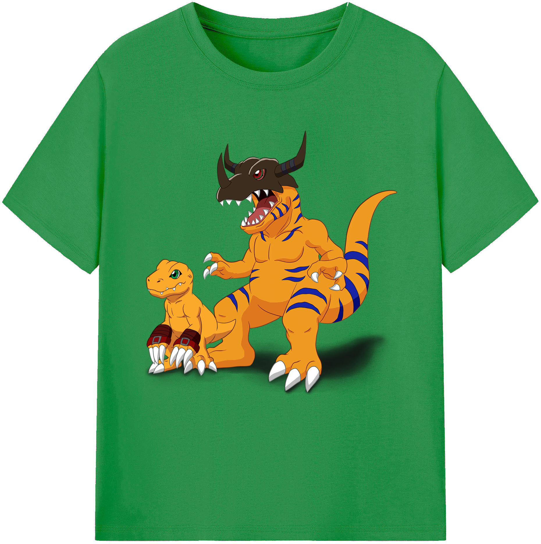 （画像用） Digimon デジタルモンスター/デジモン レディースカジュアルプリントTシャツ（綿100％）
