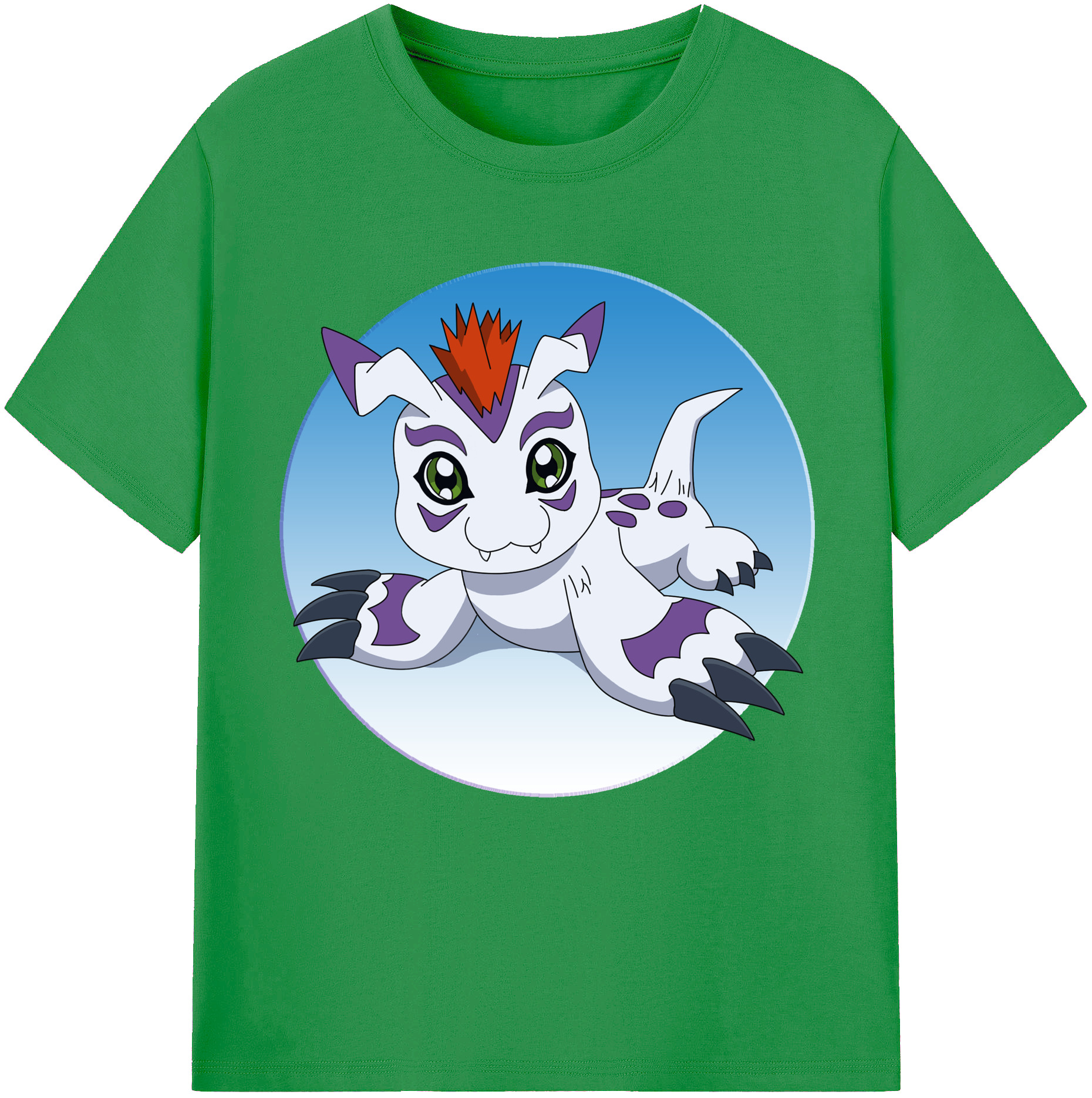 （画像用） Digimon デジタルモンスター/デジモン レディースカジュアルプリントTシャツ（綿100％）