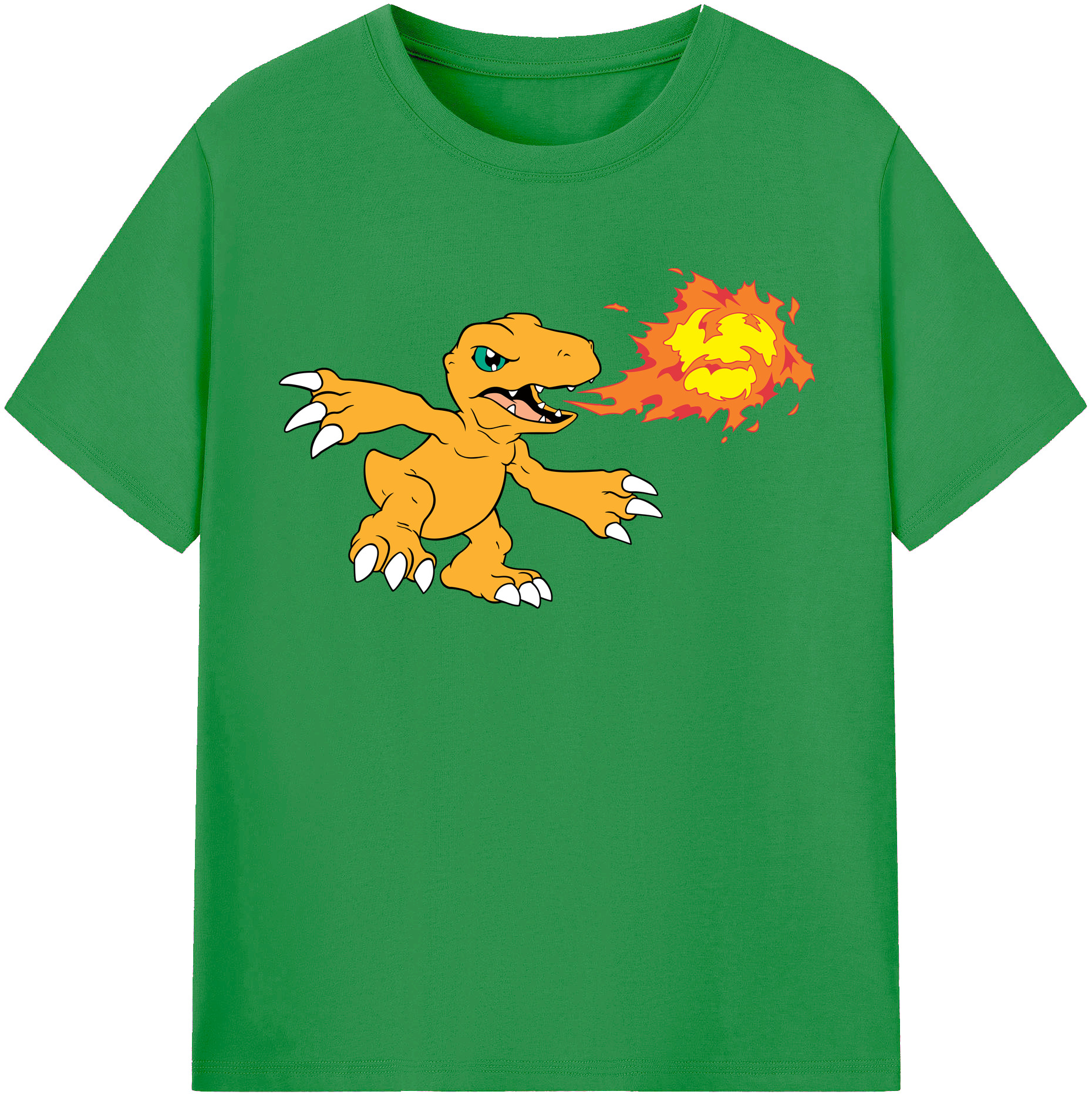 （画像用） Digimon デジタルモンスター/デジモン レディースカジュアルプリントTシャツ（綿100％）