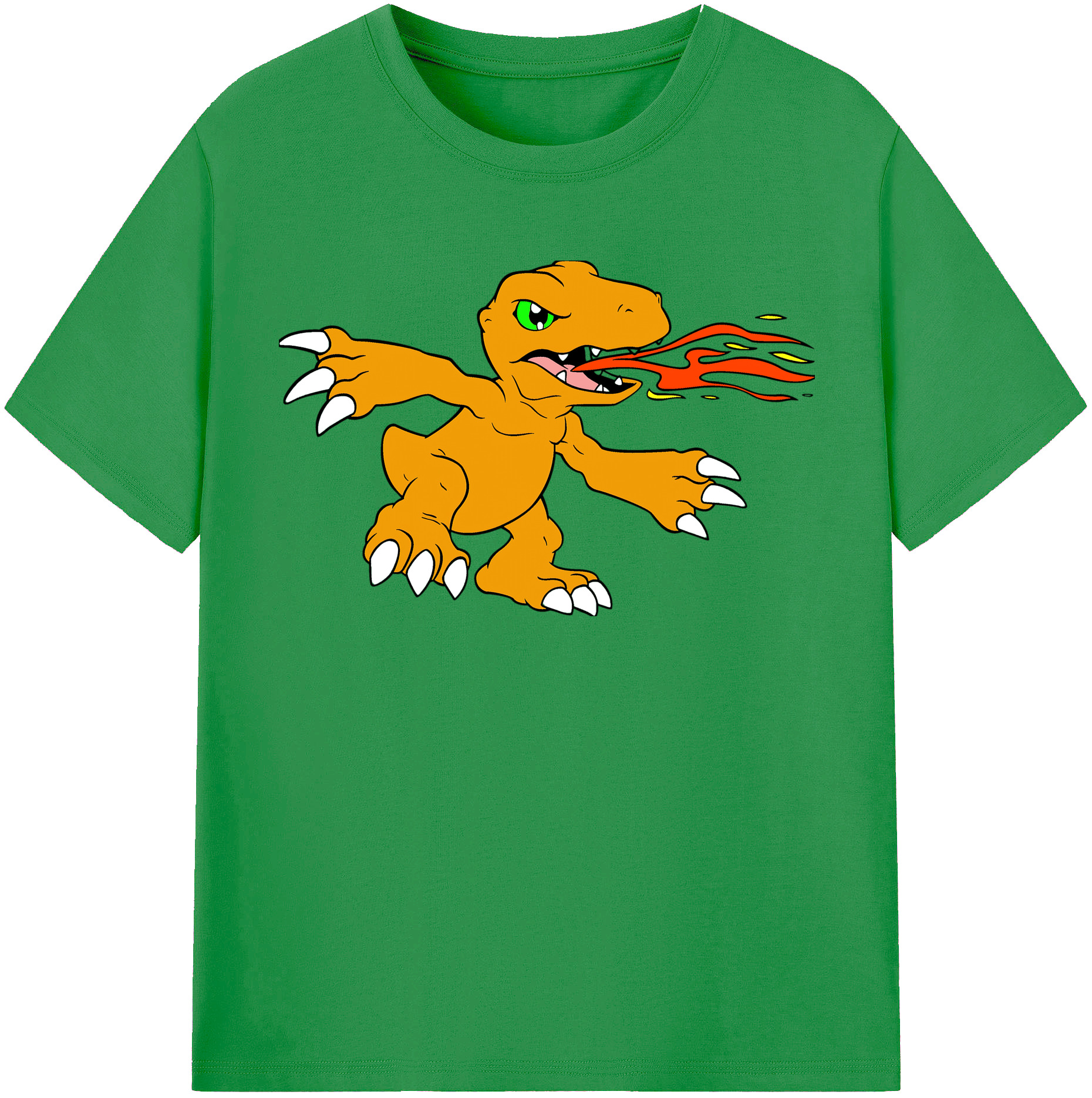 （画像用） Digimon デジタルモンスター/デジモン レディースカジュアルプリントTシャツ（綿100％）