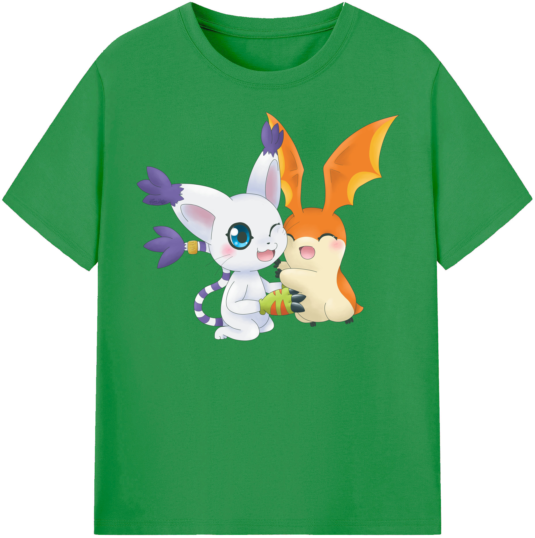 （画像用） Digimon デジタルモンスター/デジモン レディースカジュアルプリントTシャツ（綿100％）