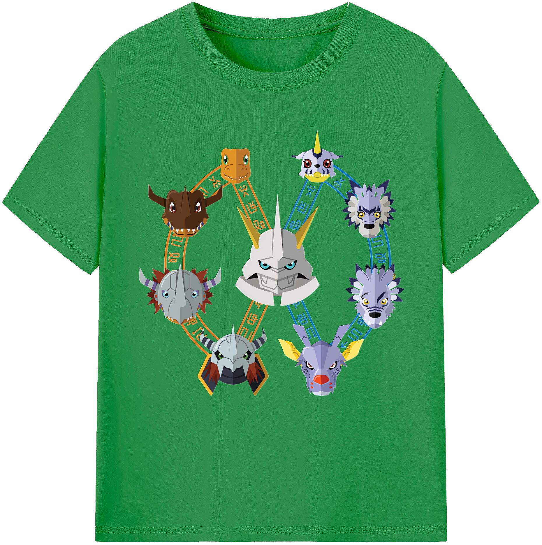 （画像用） Digimon デジタルモンスター/デジモン レディースカジュアルプリントTシャツ（綿100％）