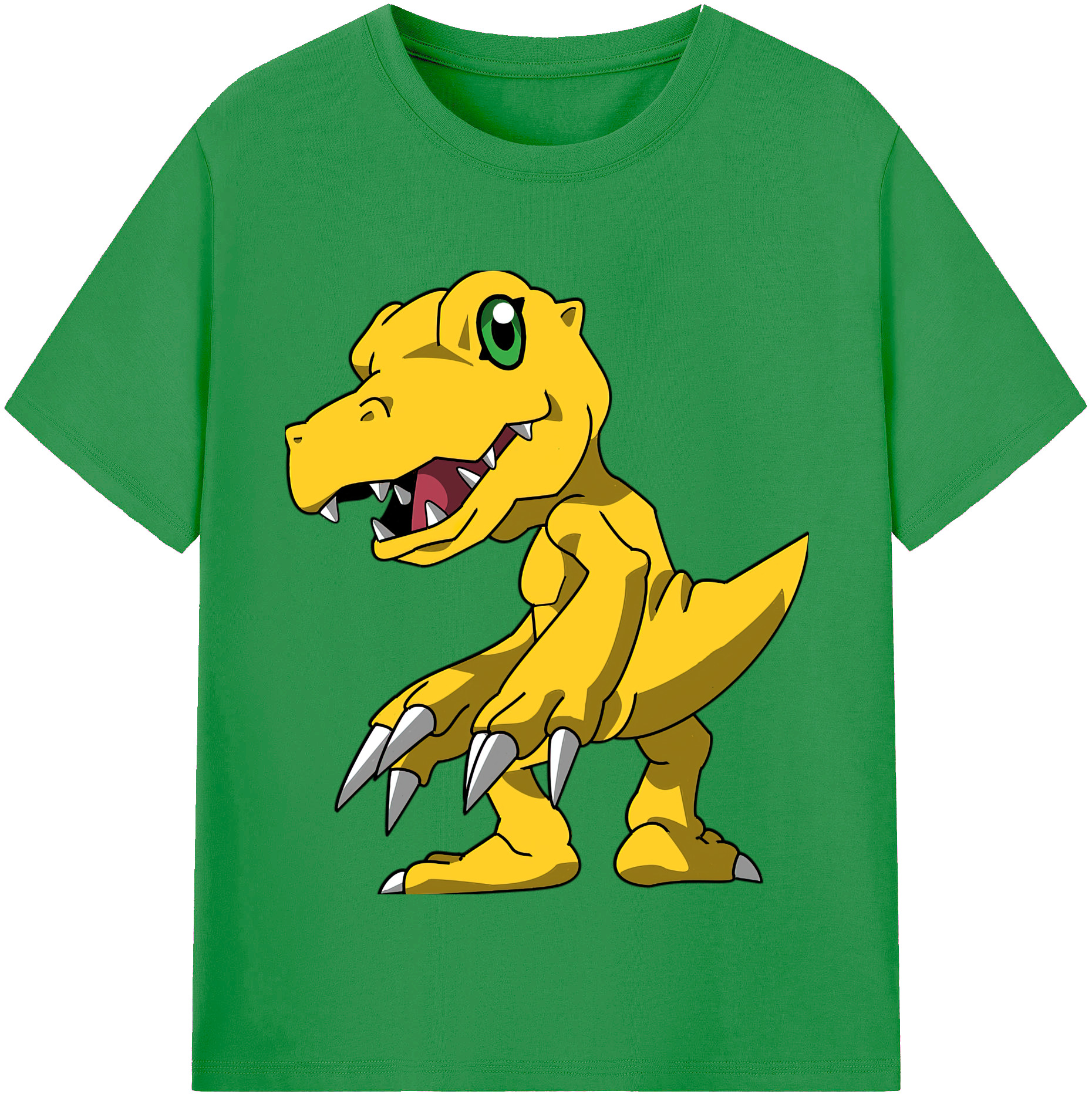 （画像用） Digimon デジタルモンスター/デジモン レディースカジュアルプリントTシャツ（綿100％）
