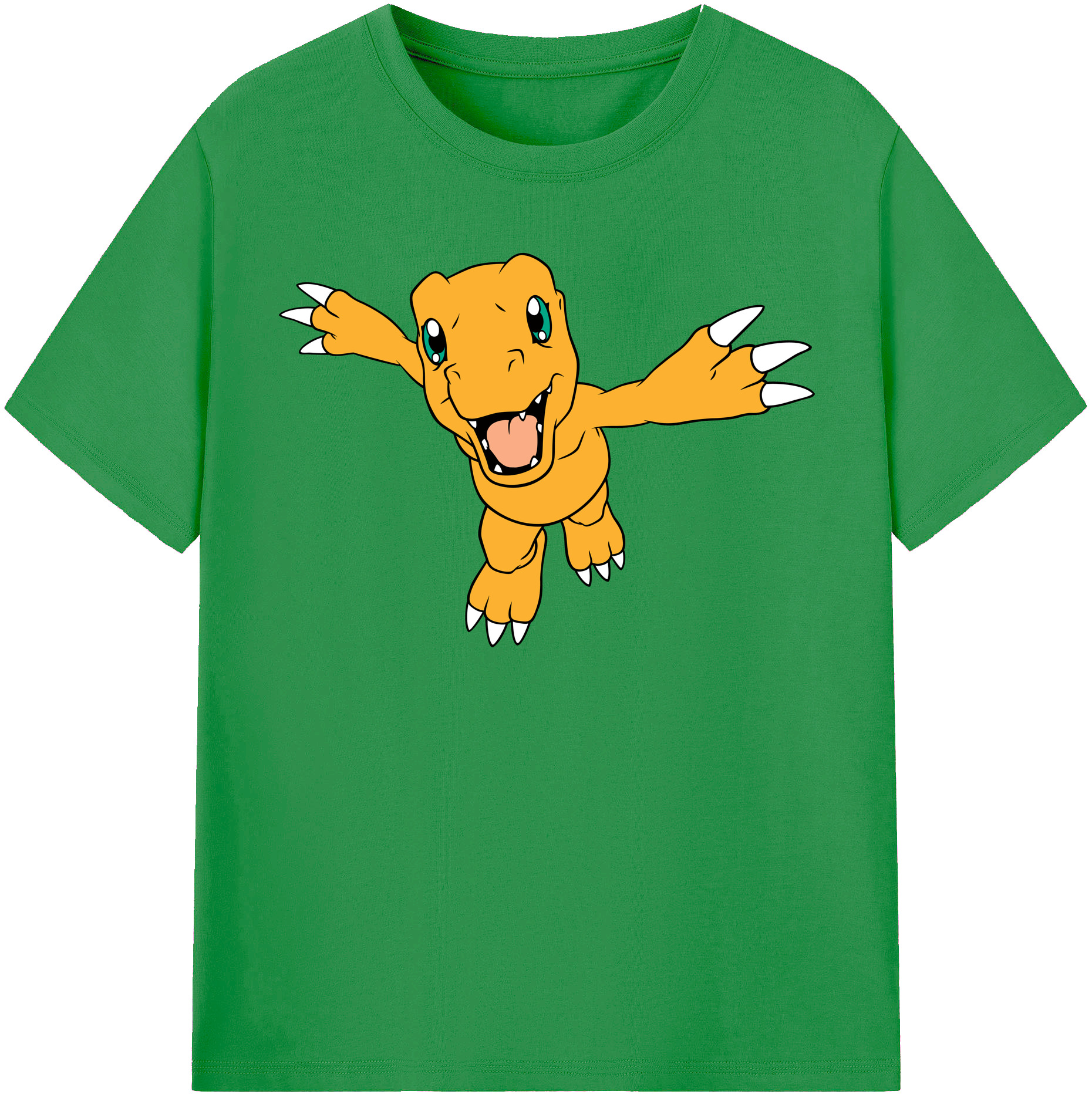 （画像用） Digimon デジタルモンスター/デジモン レディースカジュアルプリントTシャツ（綿100％）