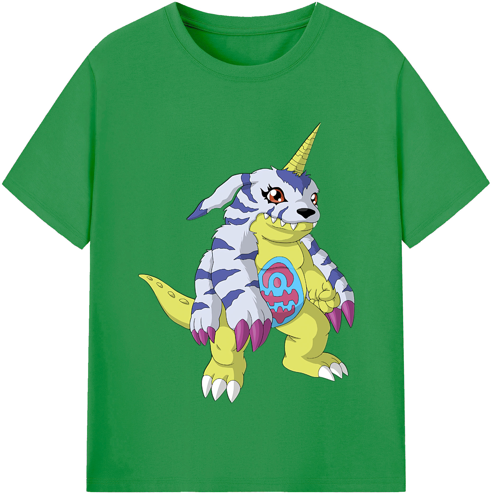 （画像用） Digimon デジタルモンスター/デジモン レディースカジュアルプリントTシャツ（綿100％）