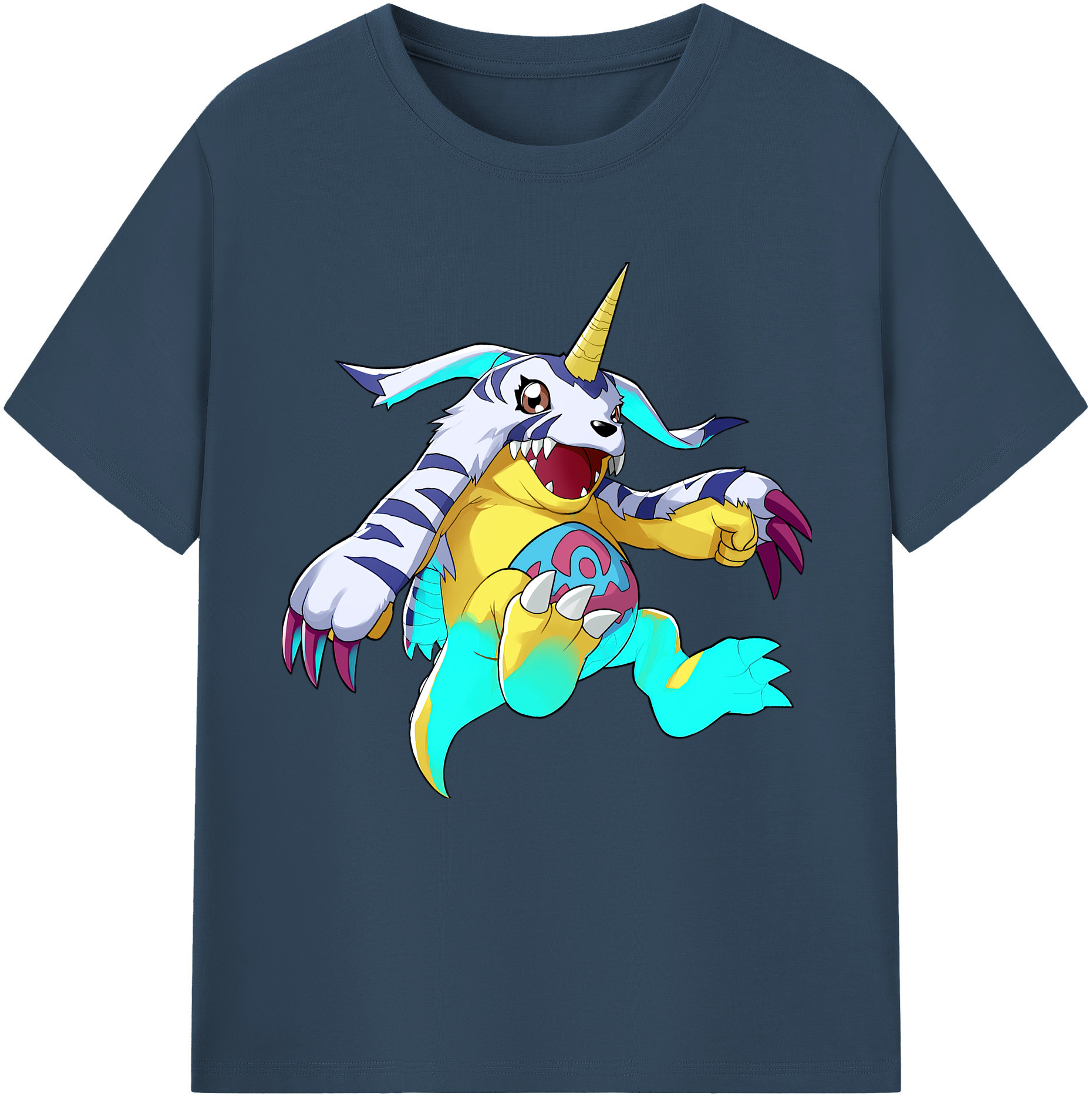 （画像用） Digimon デジタルモンスター/デジモン レディースカジュアルプリントTシャツ（綿100％）