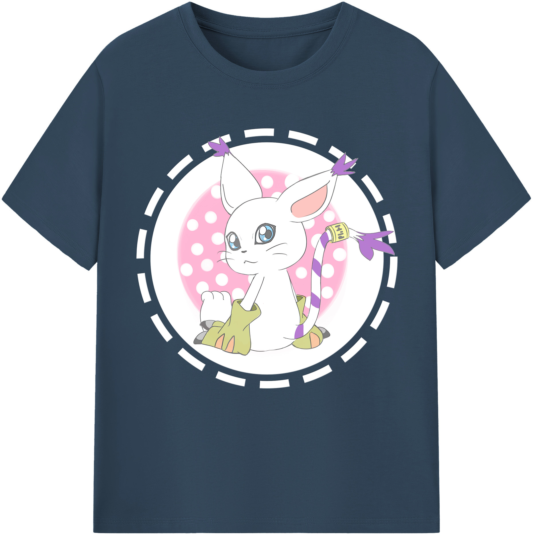 （画像用） Digimon デジタルモンスター/デジモン レディースカジュアルプリントTシャツ（綿100％）