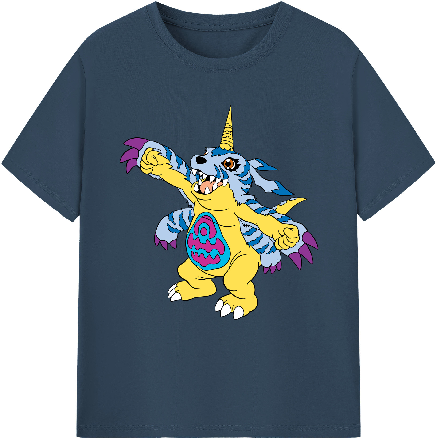 （画像用） Digimon デジタルモンスター/デジモン レディースカジュアルプリントTシャツ（綿100％）