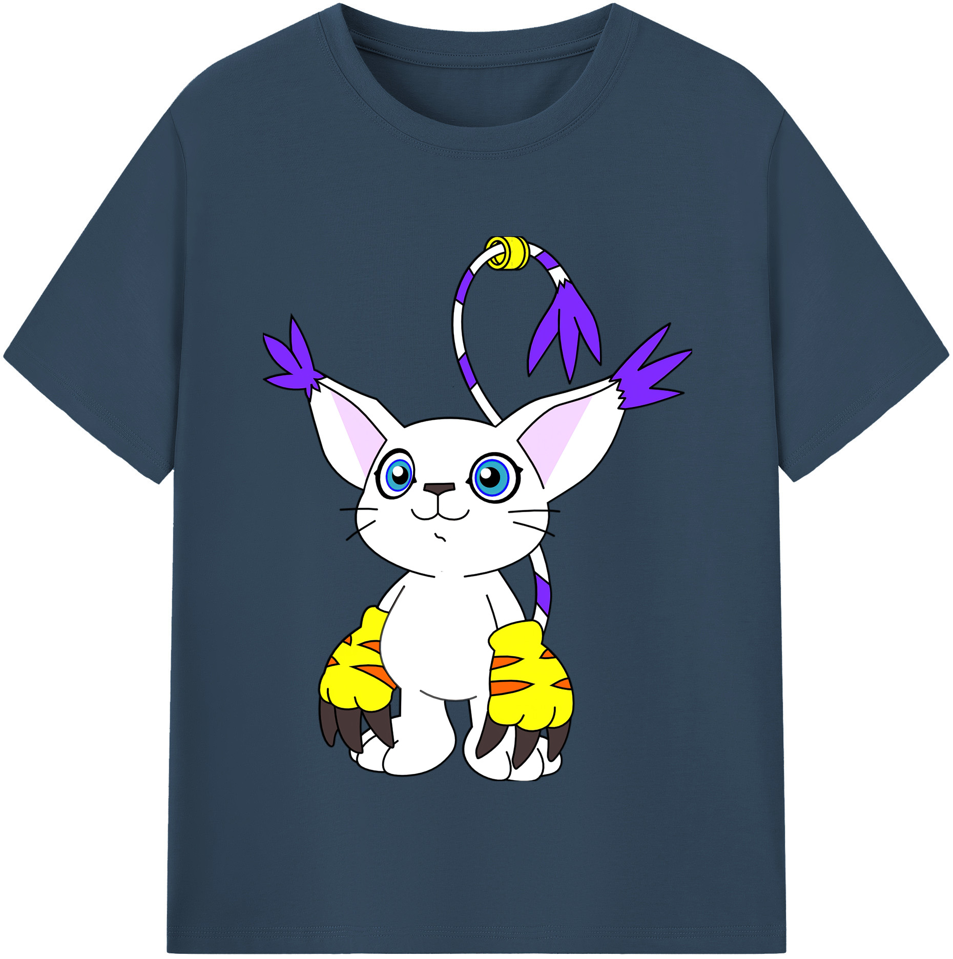 （画像用） Digimon デジタルモンスター/デジモン レディースカジュアルプリントTシャツ（綿100％）