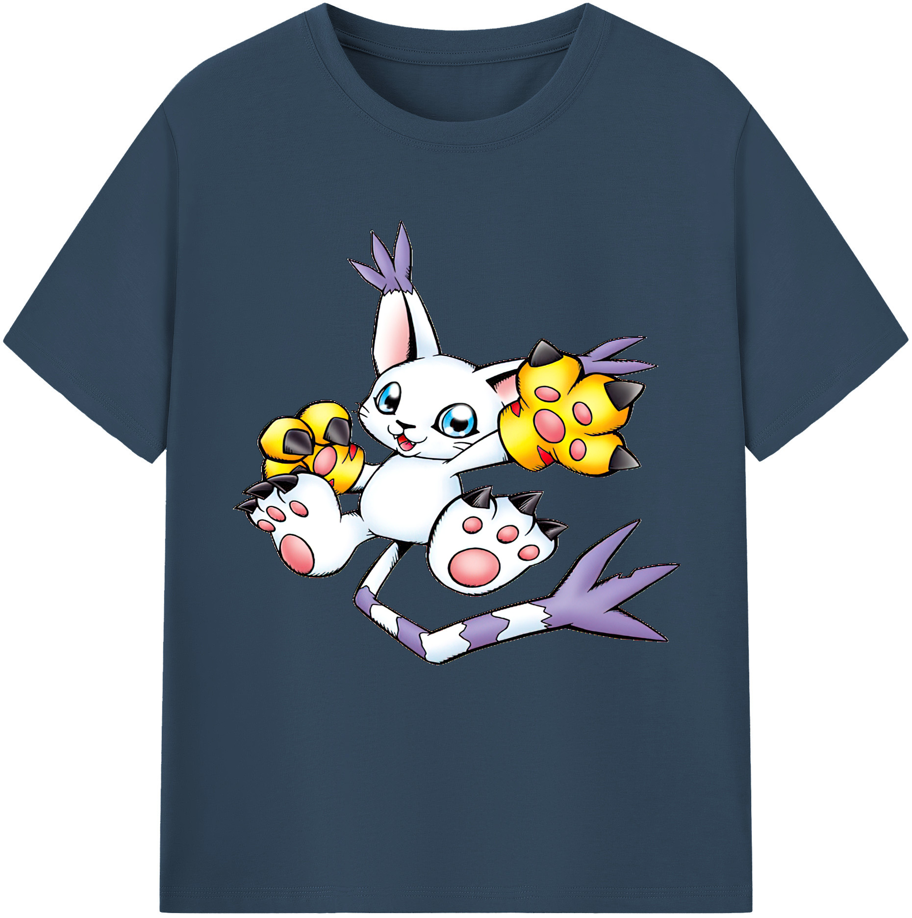 （画像用） Digimon デジタルモンスター/デジモン レディースカジュアルプリントTシャツ（綿100％）