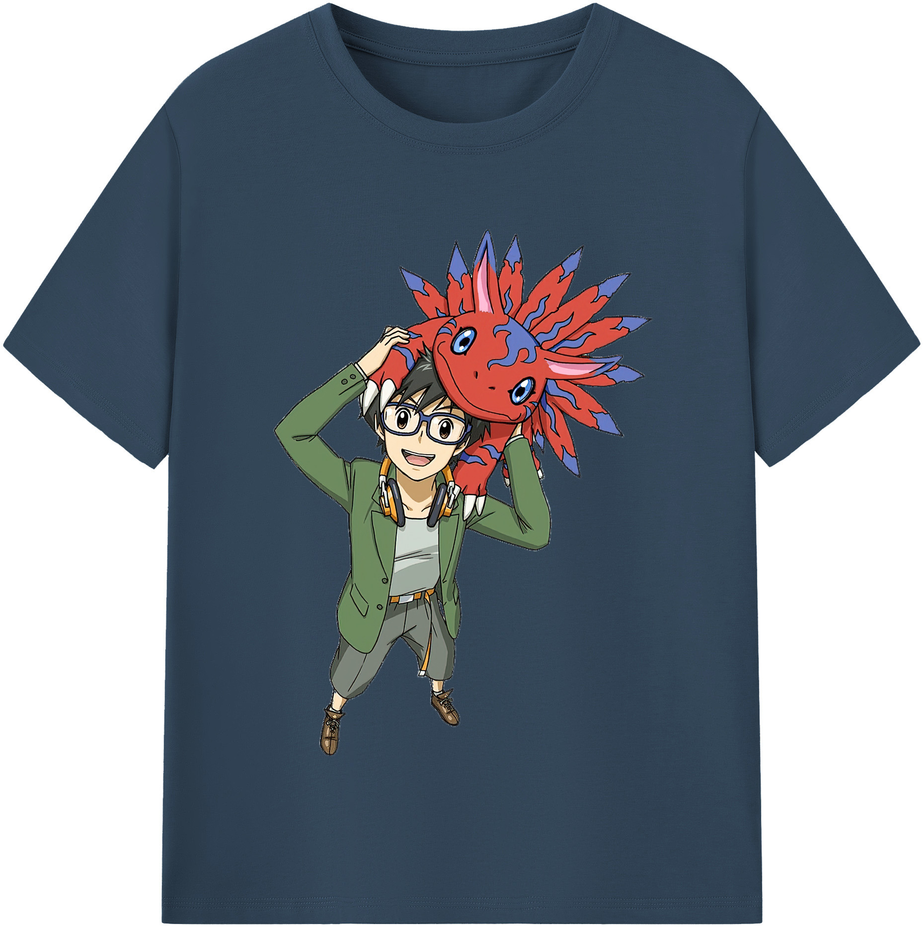 （画像用） Digimon デジタルモンスター/デジモン レディースカジュアルプリントTシャツ（綿100％）