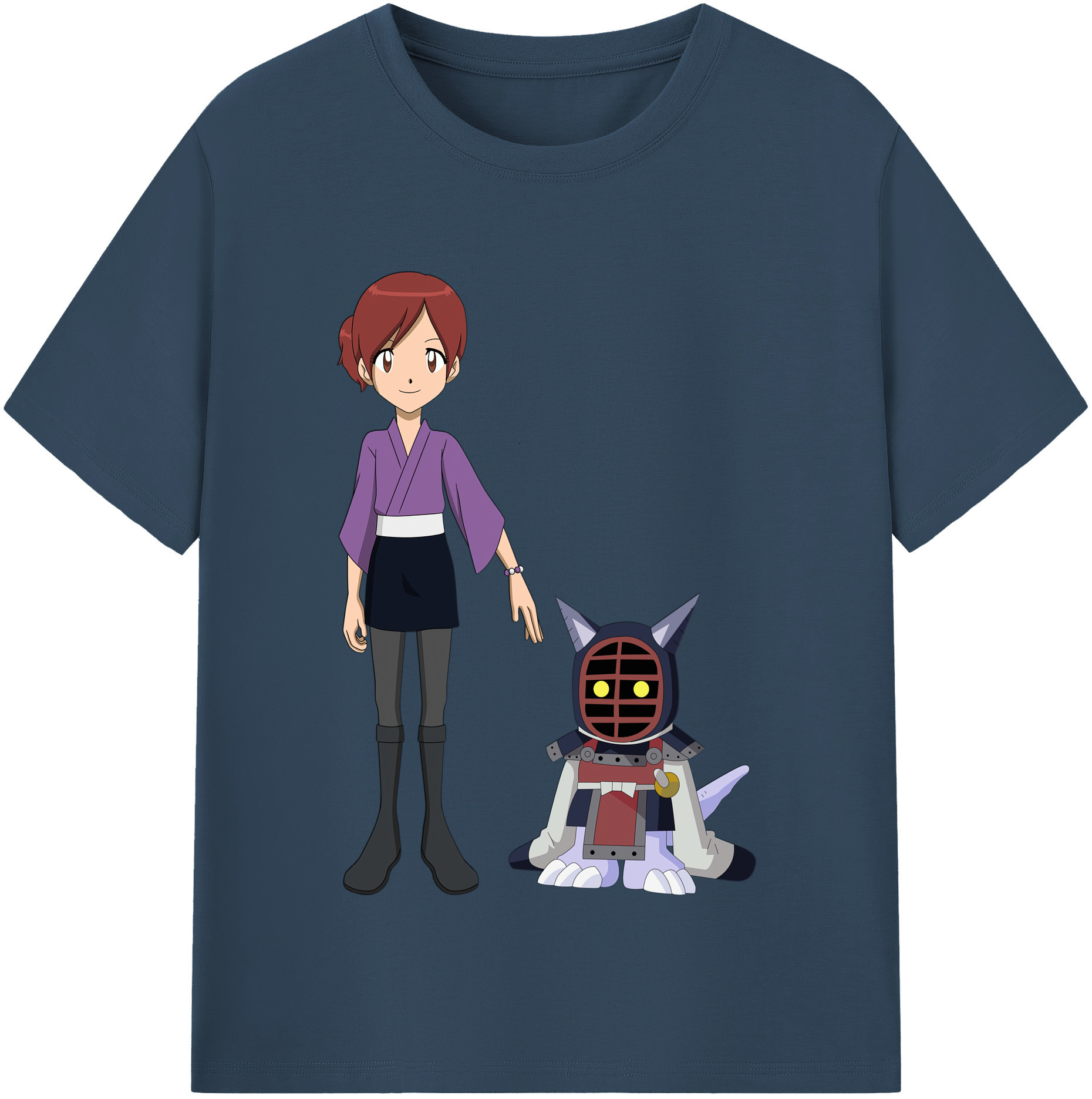 （画像用） Digimon デジタルモンスター/デジモン レディースカジュアルプリントTシャツ（綿100％）