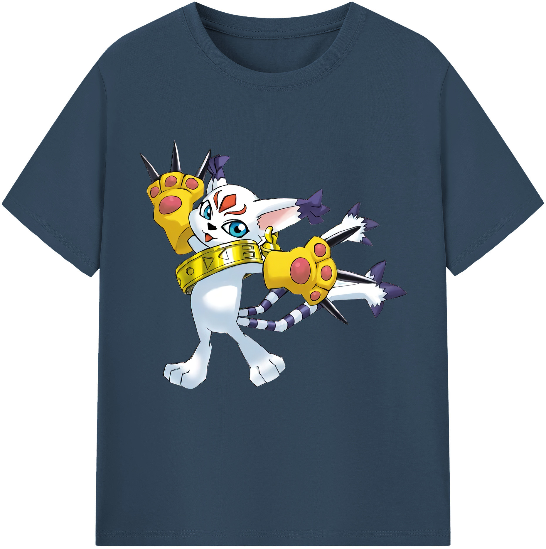 （画像用） Digimon デジタルモンスター/デジモン レディースカジュアルプリントTシャツ（綿100％）