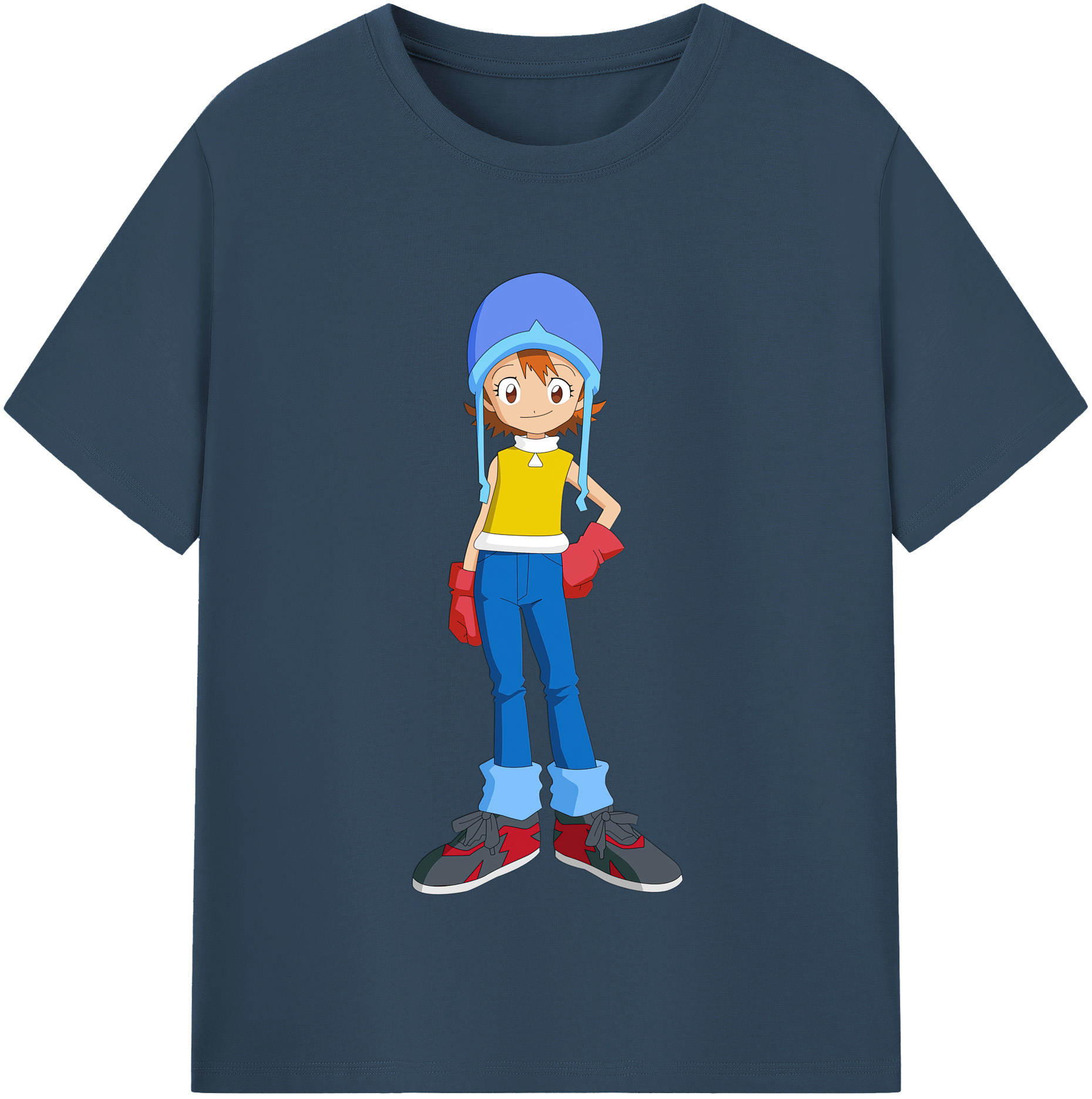 （画像用） Digimon デジタルモンスター/デジモン レディースカジュアルプリントTシャツ（綿100％）