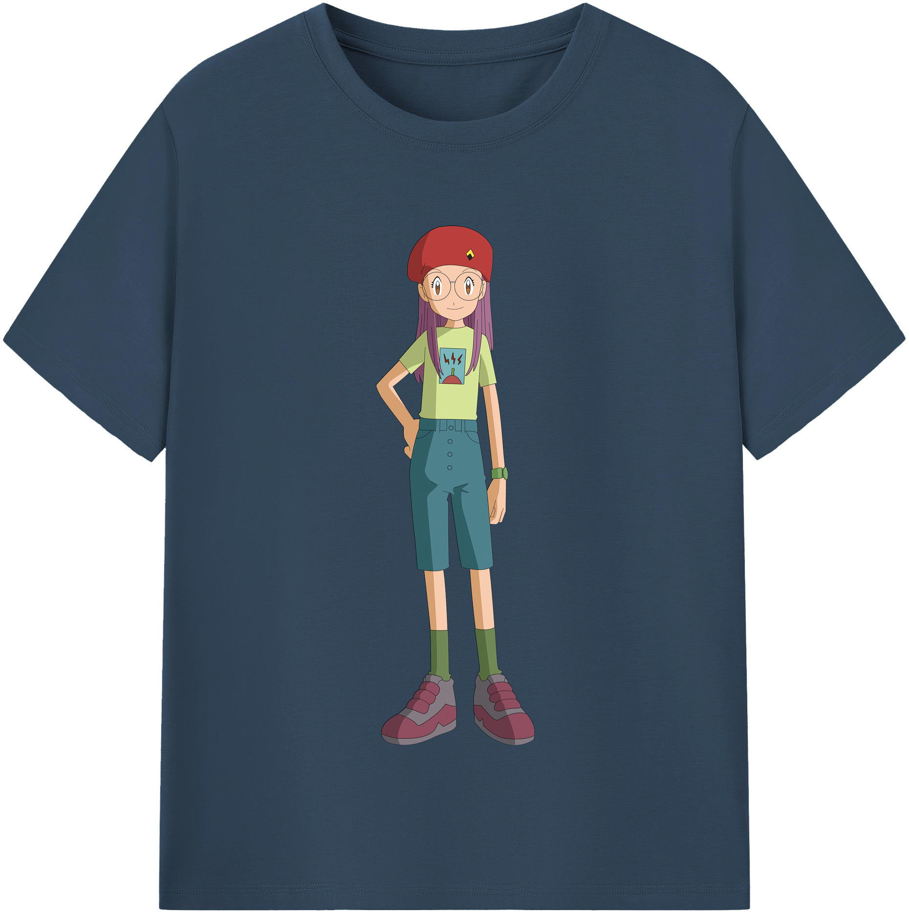 （画像用） Digimon デジタルモンスター/デジモン レディースカジュアルプリントTシャツ（綿100％）