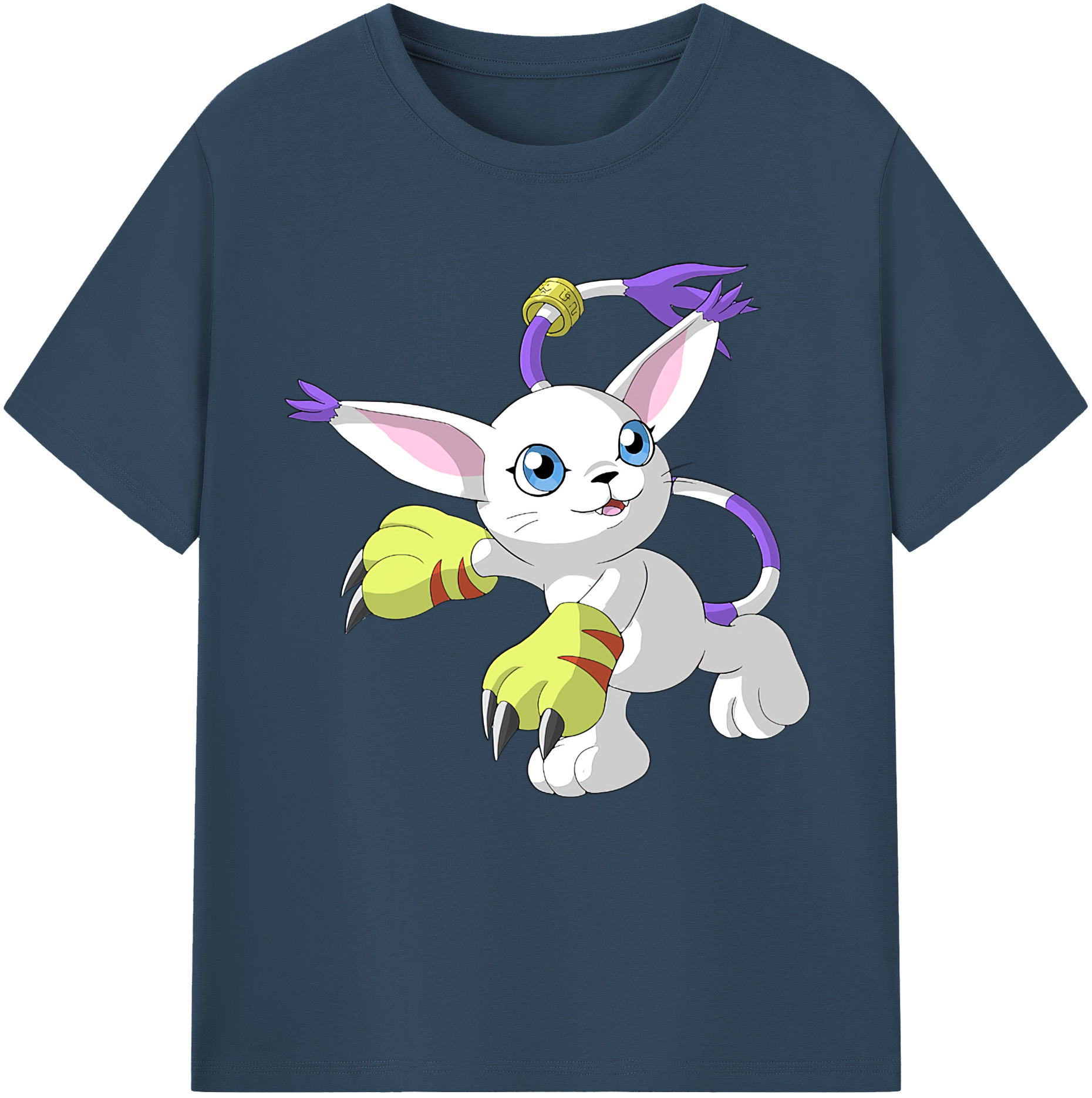 （画像用） Digimon デジタルモンスター/デジモン レディースカジュアルプリントTシャツ（綿100％）
