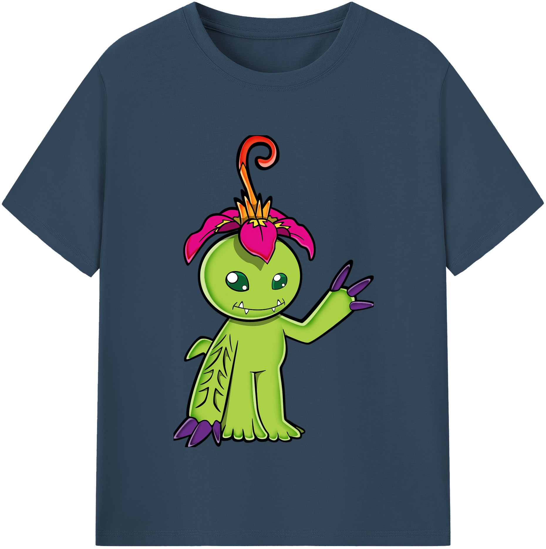 （画像用） Digimon デジタルモンスター/デジモン レディースカジュアルプリントTシャツ（綿100％）