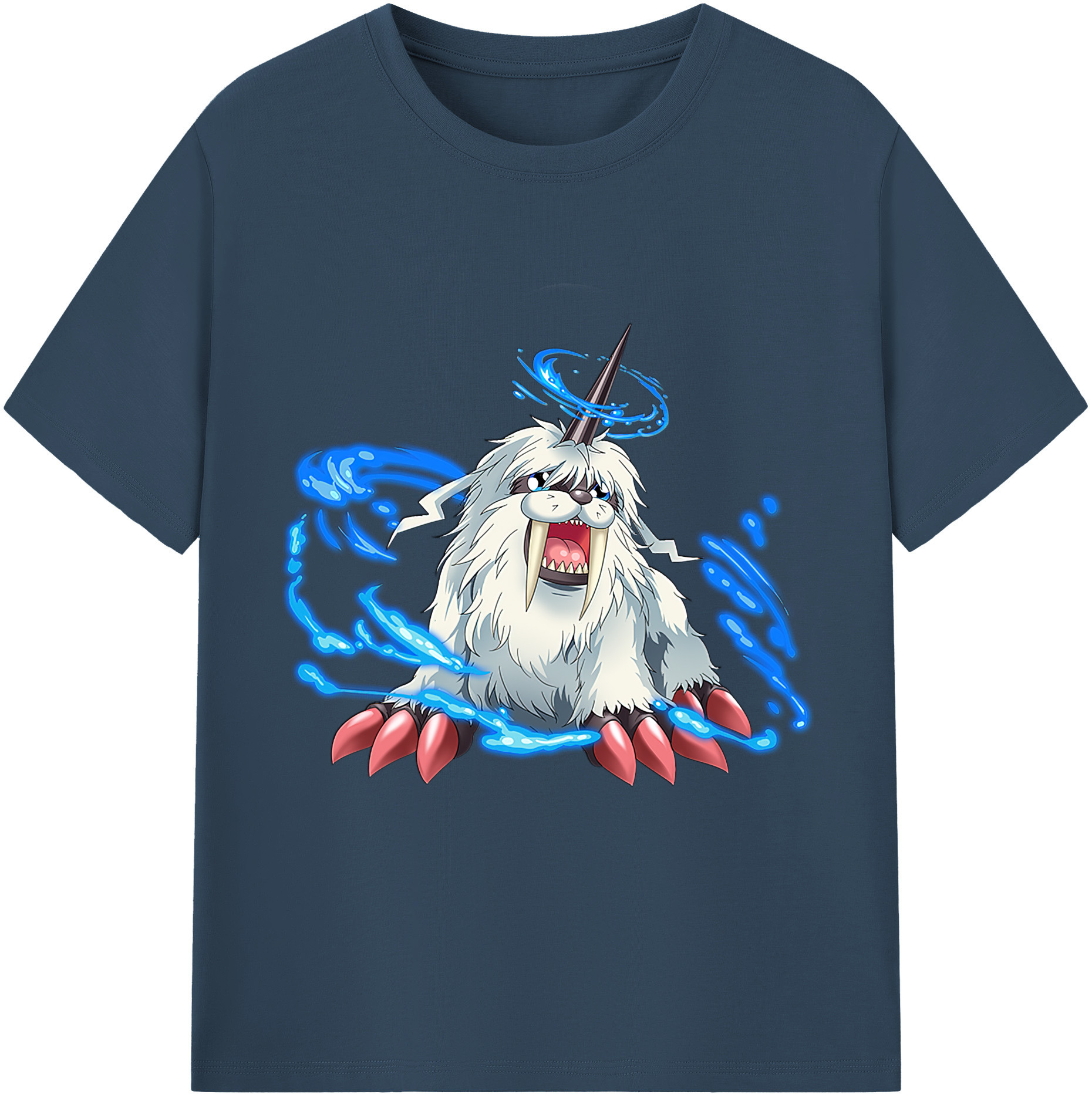 （画像用） Digimon デジタルモンスター/デジモン レディースカジュアルプリントTシャツ（綿100％）