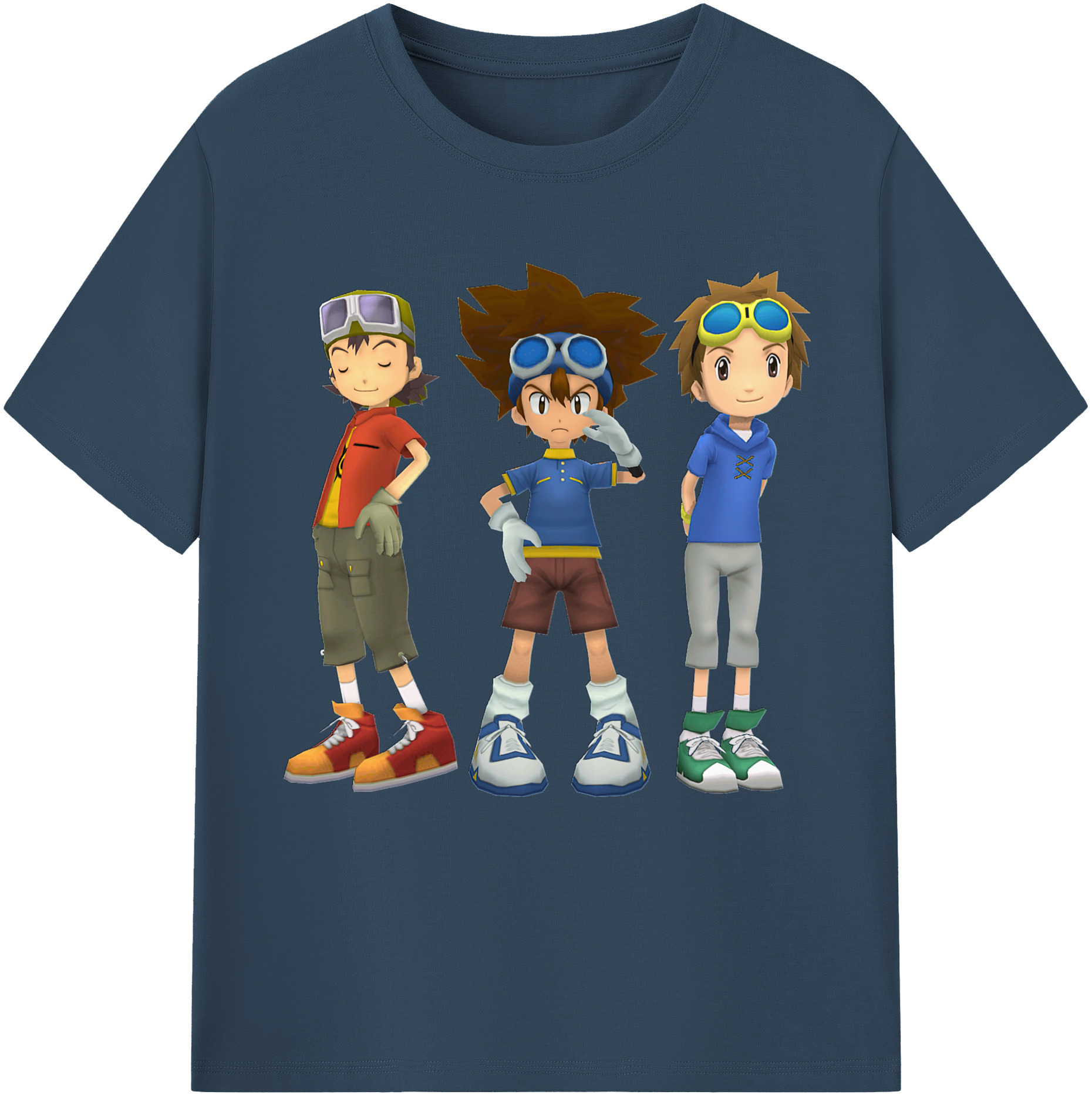 （画像用） Digimon デジタルモンスター/デジモン レディースカジュアルプリントTシャツ（綿100％）