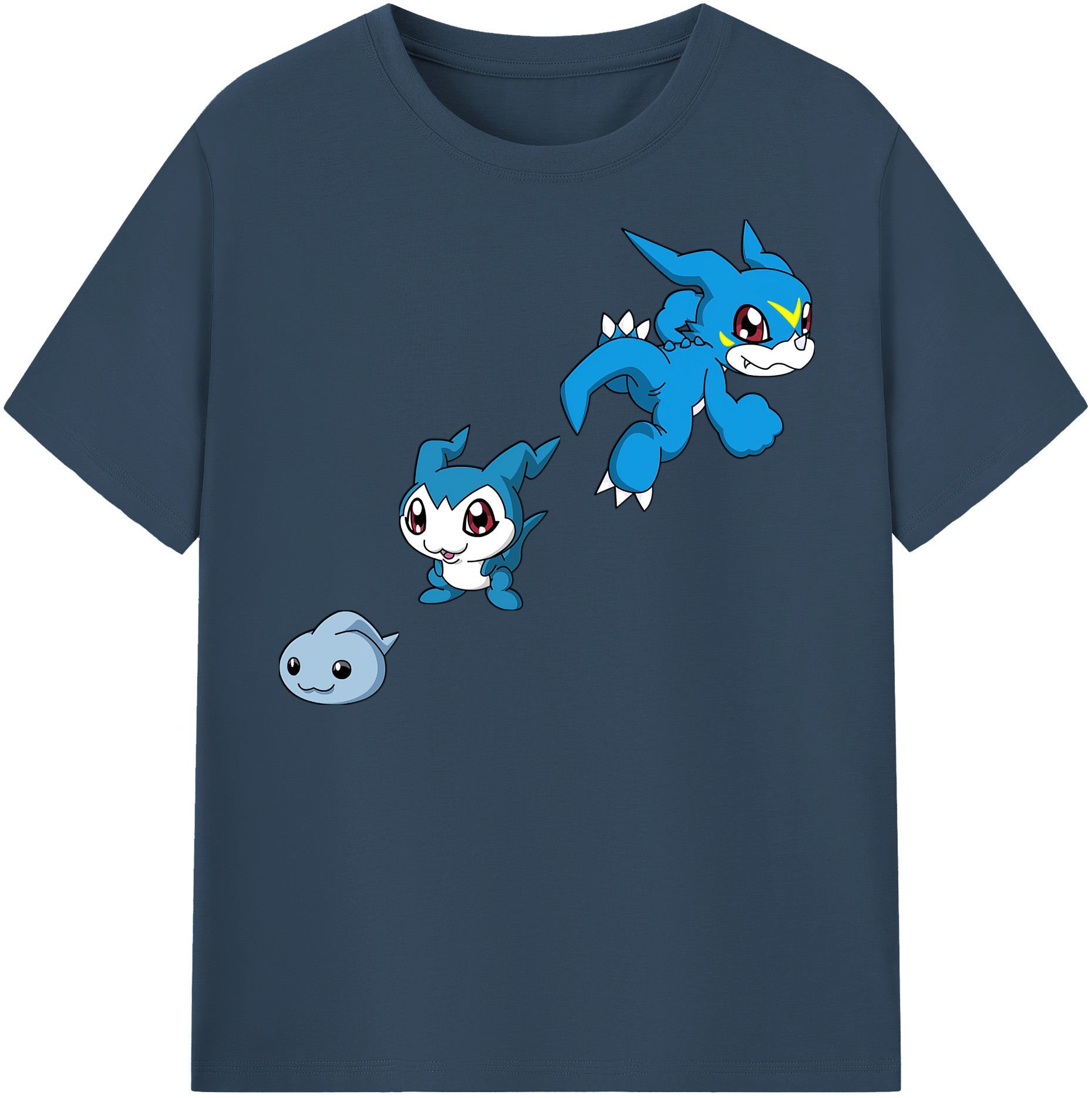（画像用） Digimon デジタルモンスター/デジモン レディースカジュアルプリントTシャツ（綿100％）
