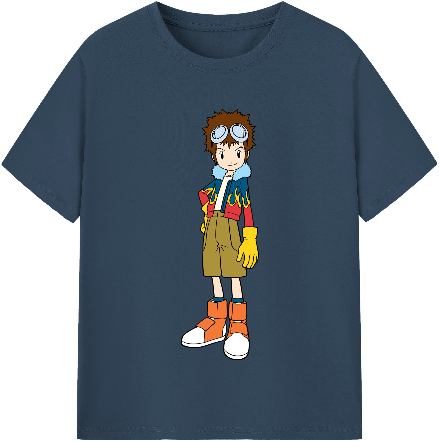 （画像用） Digimon デジタルモンスター/デジモン レディースカジュアルプリントTシャツ（綿100％）