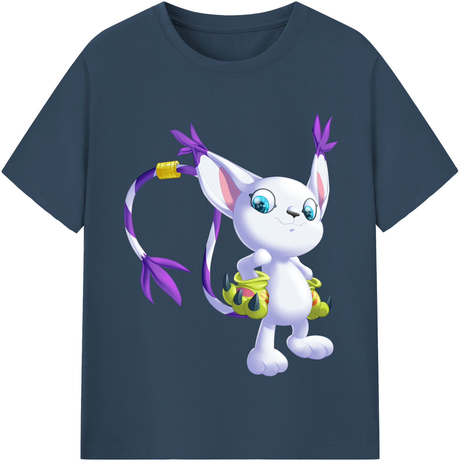 （画像用） Digimon デジタルモンスター/デジモン レディースカジュアルプリントTシャツ（綿100％）