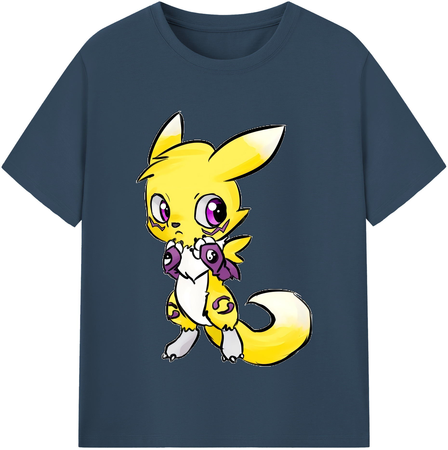 （画像用） Digimon デジタルモンスター/デジモン レディースカジュアルプリントTシャツ（綿100％）