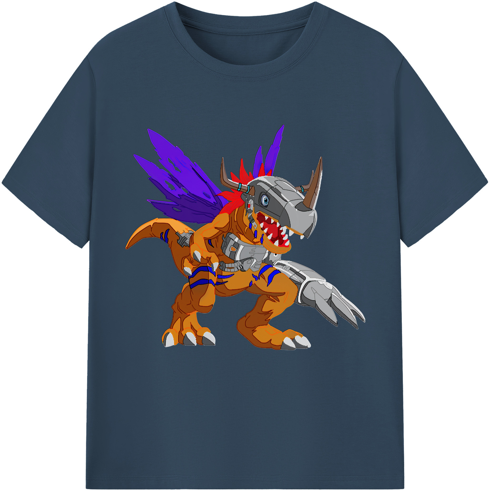 （画像用） Digimon デジタルモンスター/デジモン レディースカジュアルプリントTシャツ（綿100％）