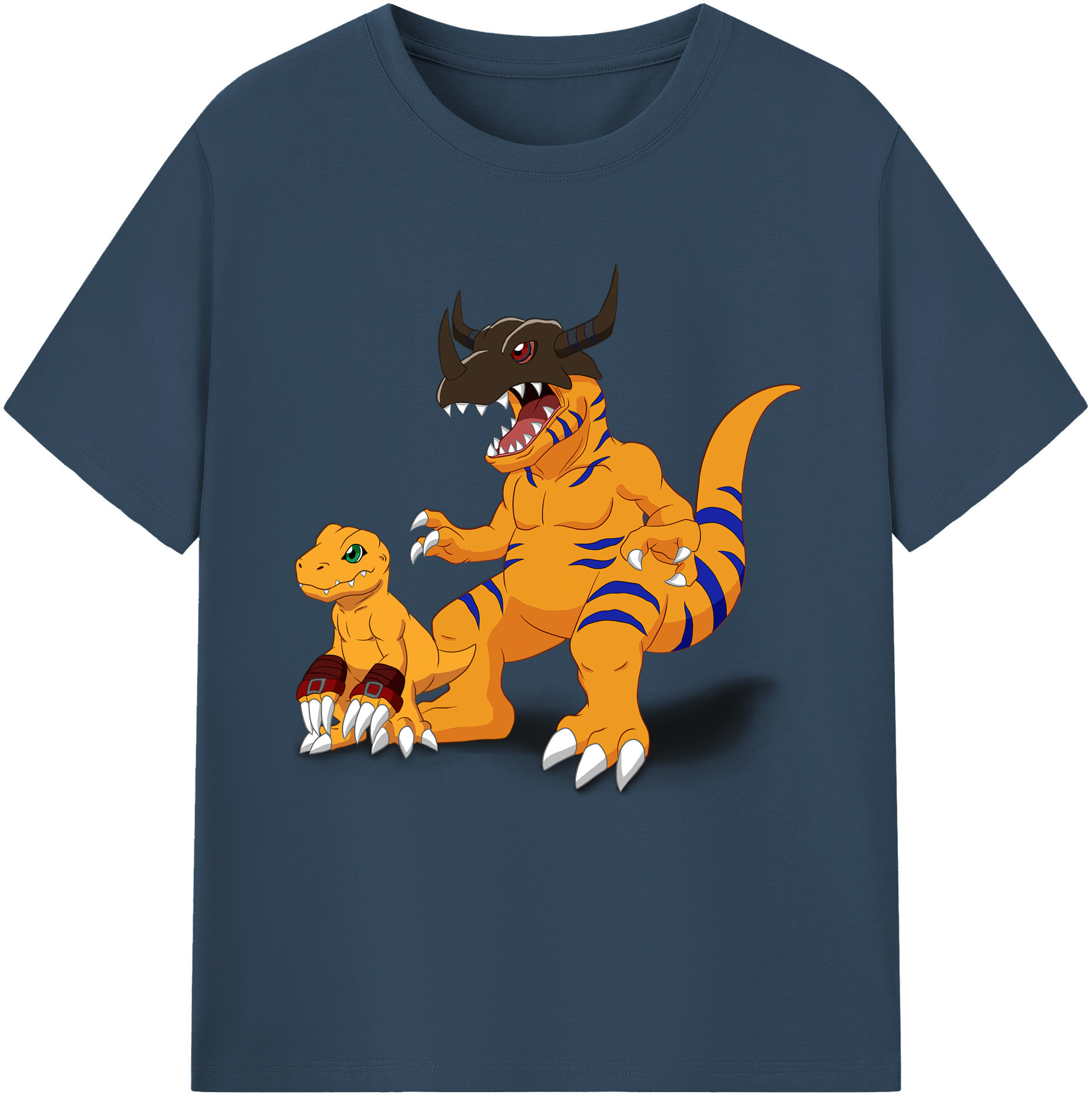 （画像用） Digimon デジタルモンスター/デジモン レディースカジュアルプリントTシャツ（綿100％）