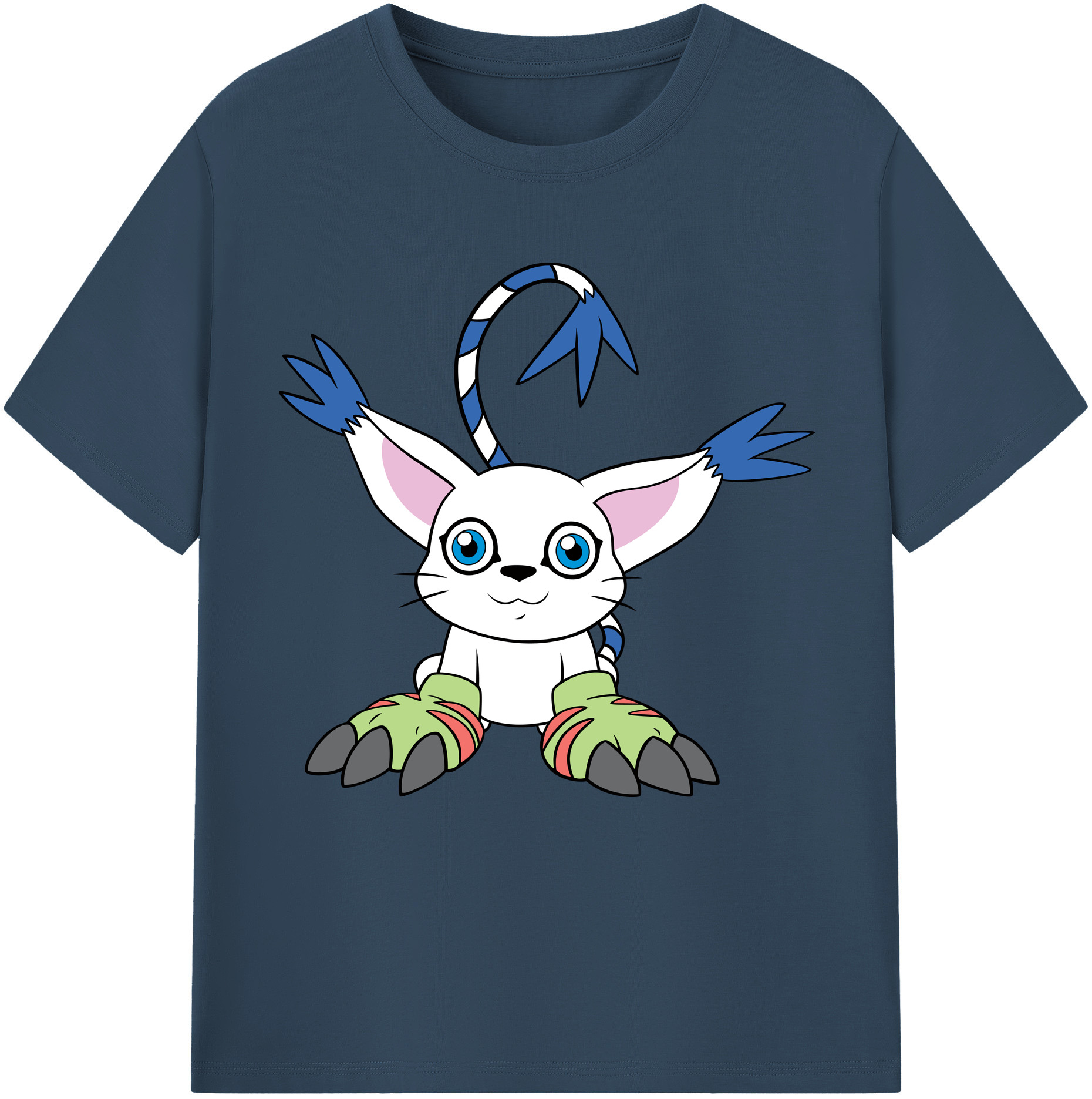 （画像用） Digimon デジタルモンスター/デジモン レディースカジュアルプリントTシャツ（綿100％）