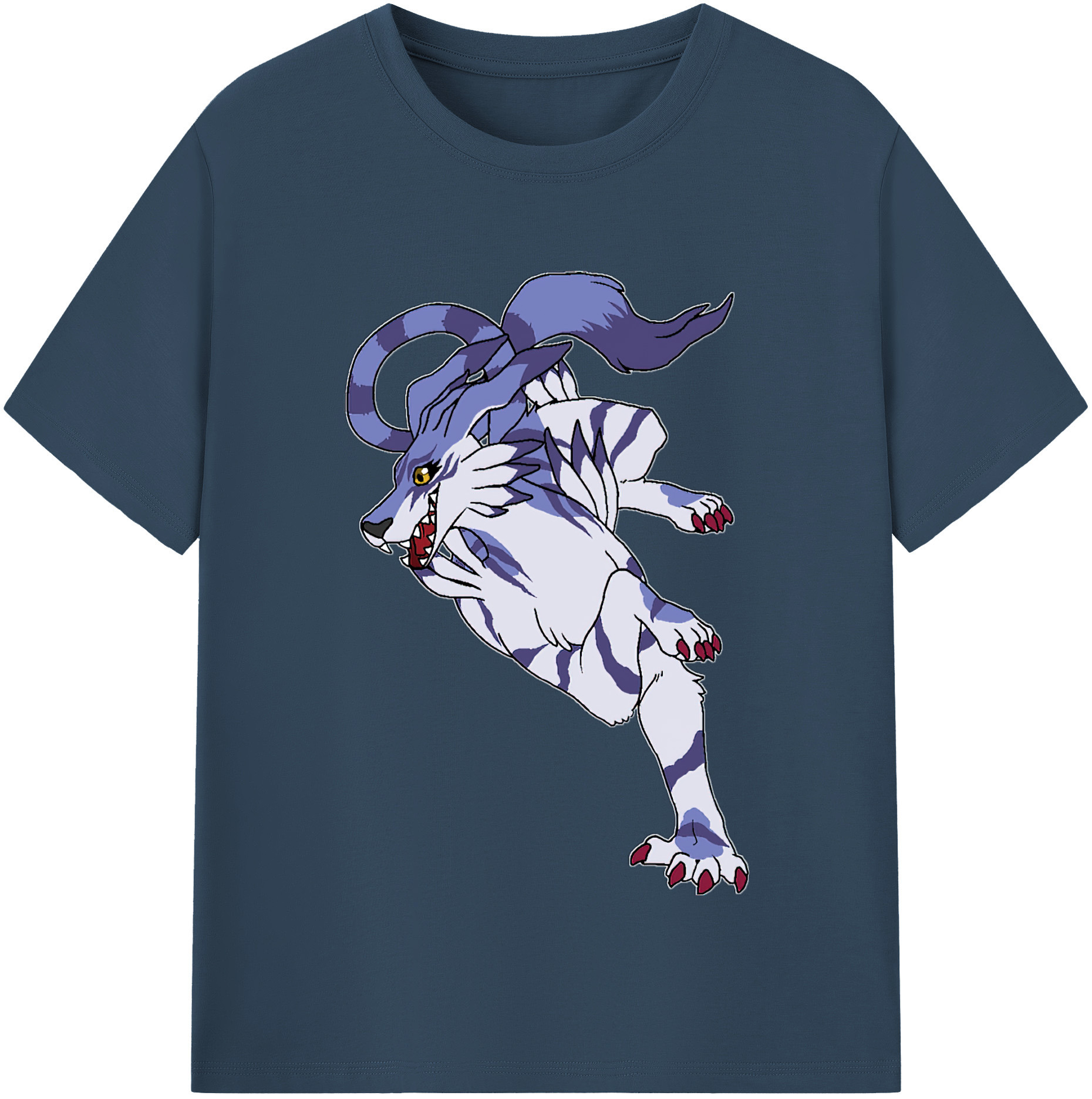（画像用） Digimon デジタルモンスター/デジモン レディースカジュアルプリントTシャツ（綿100％）
