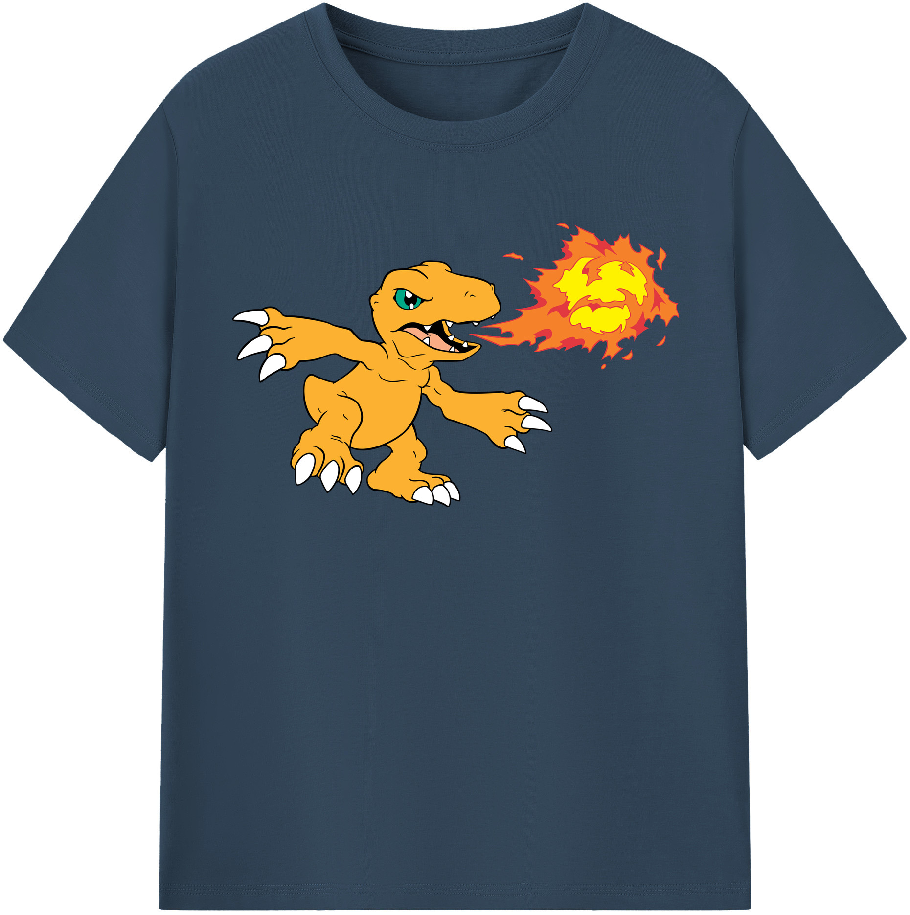 （画像用） Digimon デジタルモンスター/デジモン レディースカジュアルプリントTシャツ（綿100％）