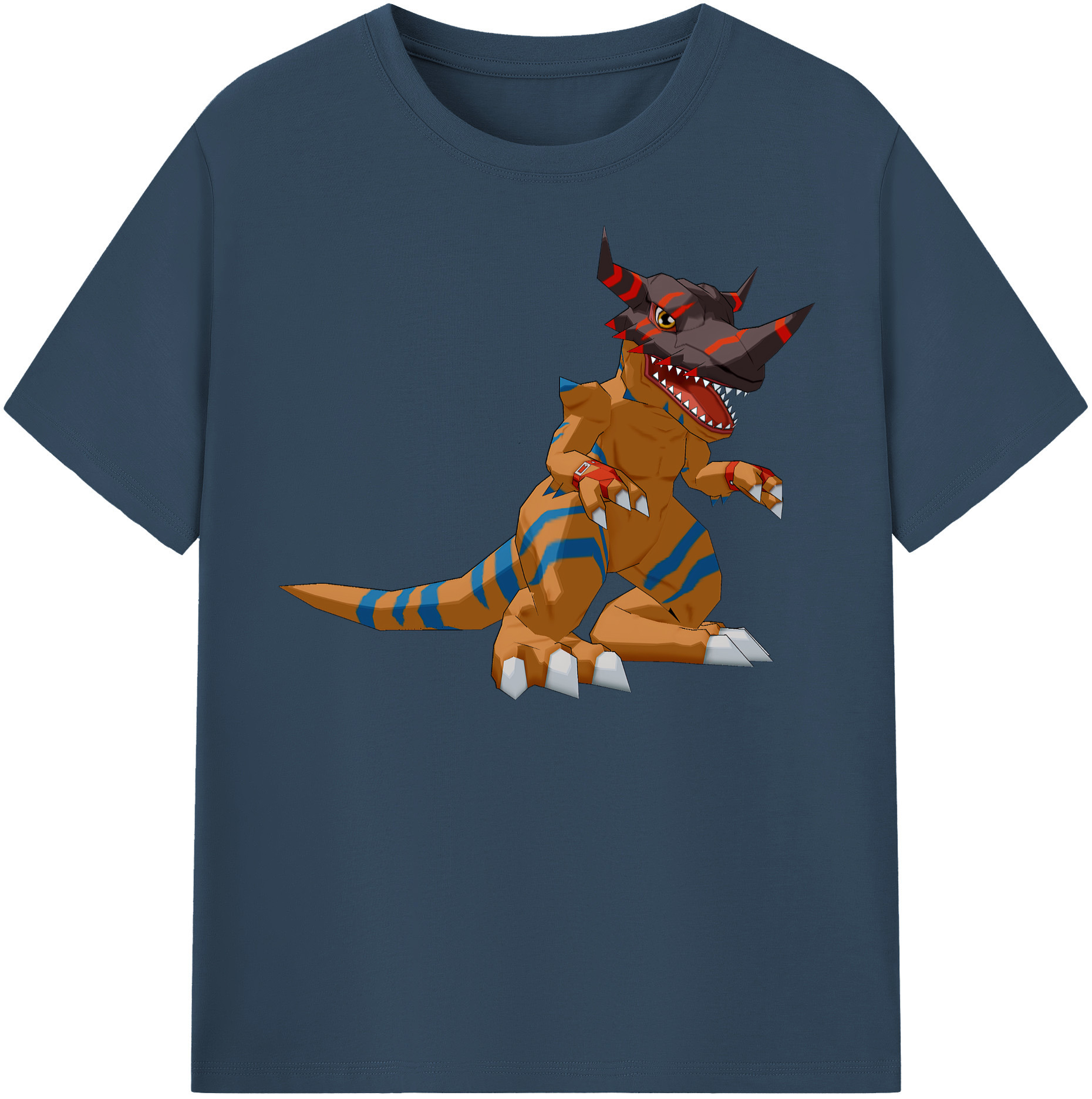 （画像用） Digimon デジタルモンスター/デジモン レディースカジュアルプリントTシャツ（綿100％）