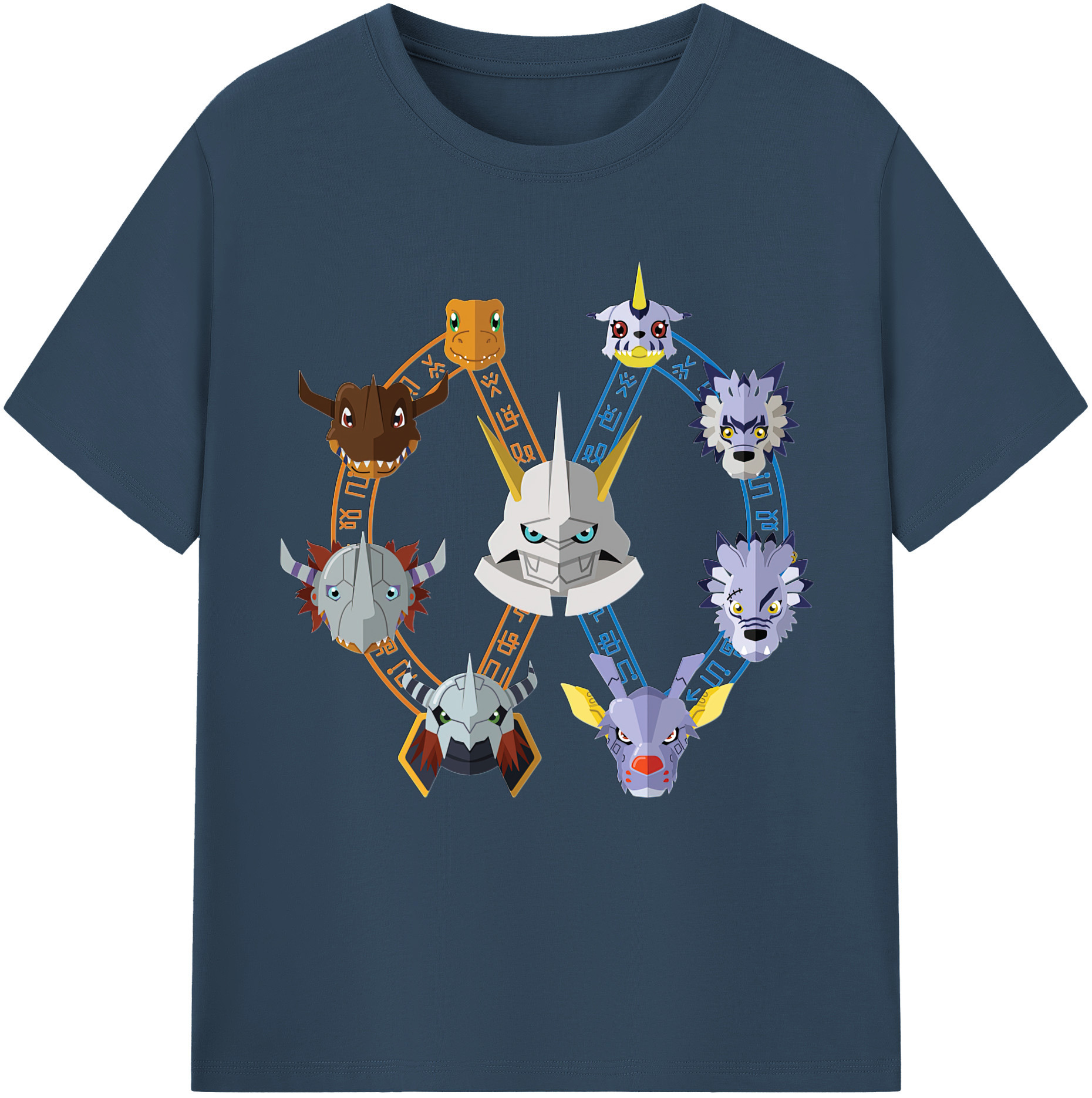 （画像用） Digimon デジタルモンスター/デジモン レディースカジュアルプリントTシャツ（綿100％）
